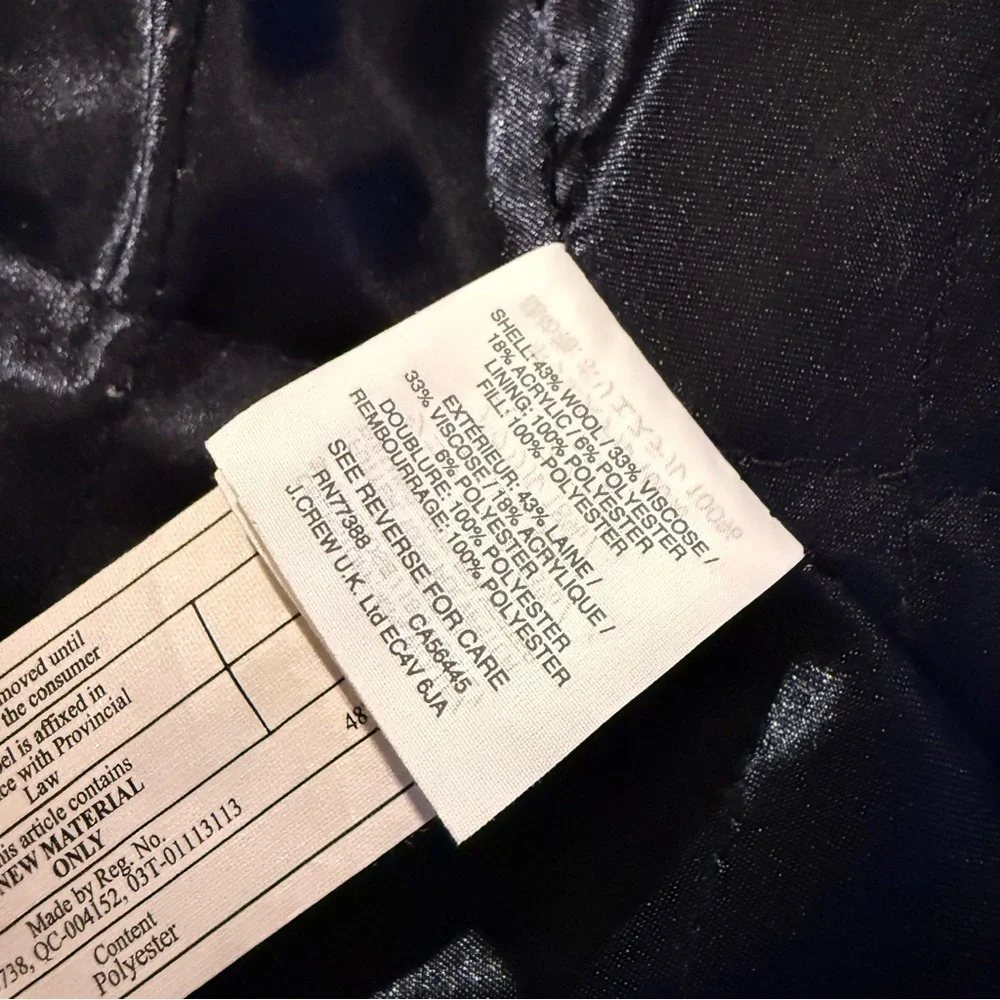 J. Crew Monochrome Textured Teddy Jacket