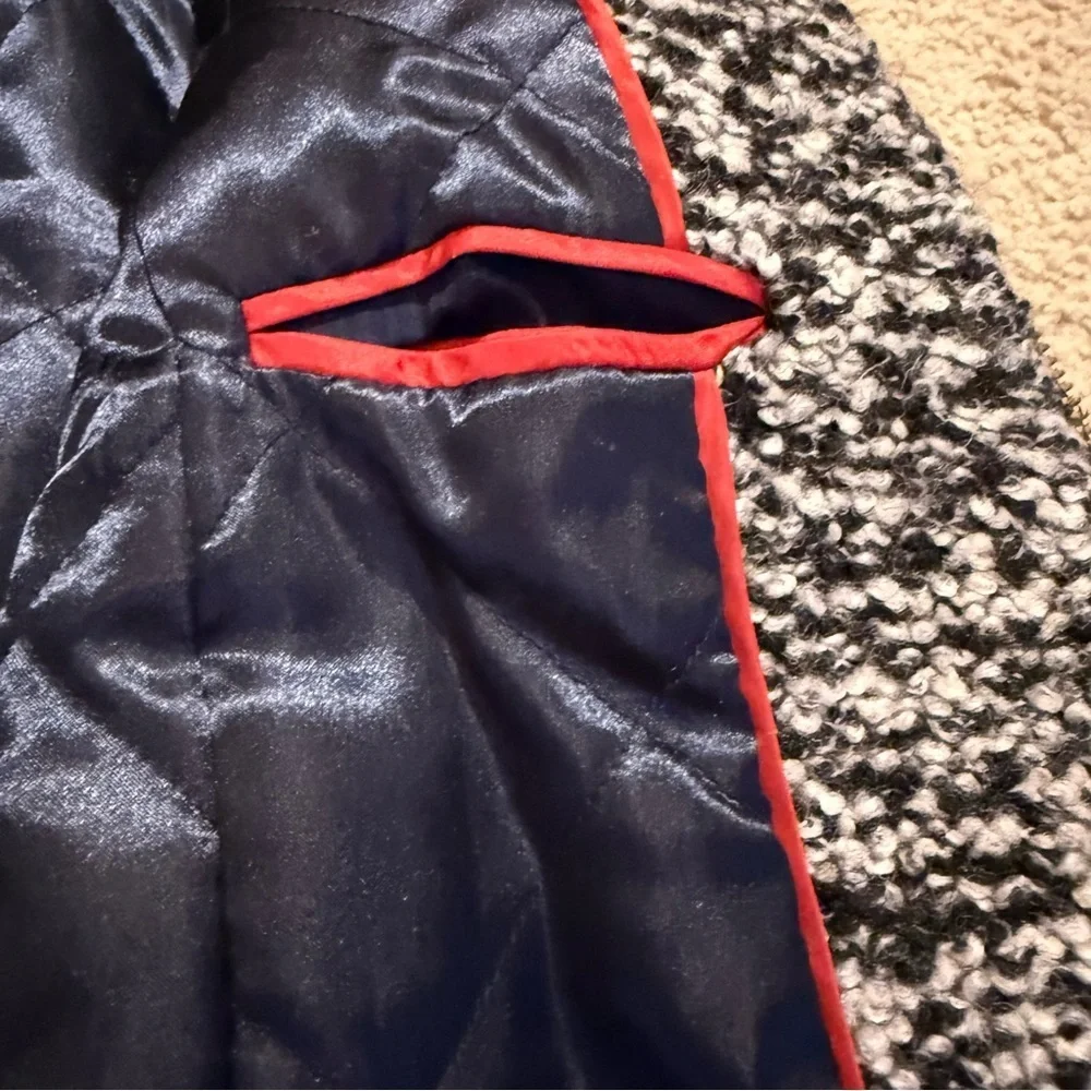 J. Crew Monochrome Textured Teddy Jacket