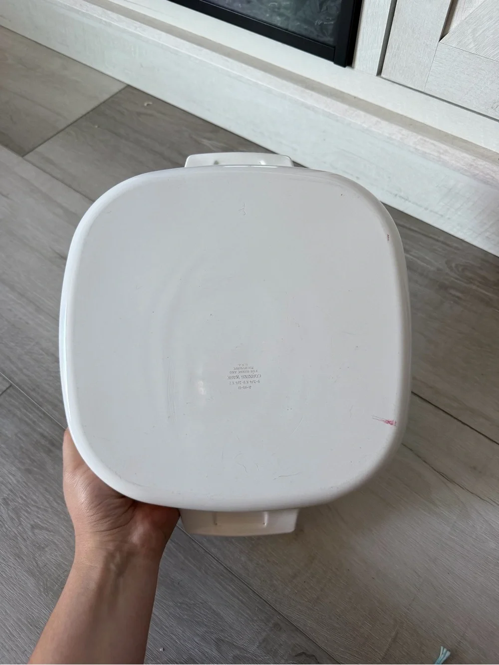 Corningware floral white