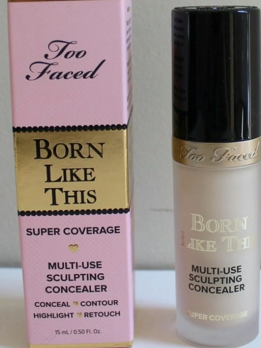 Two Faced Born Like This Pearl concealer super coverage brand new