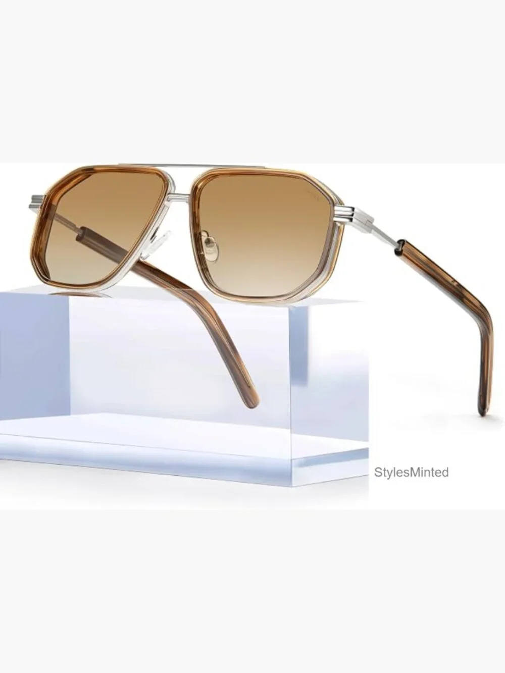 Polarized Aviator Sunglasses Acetate Men's UV Protection