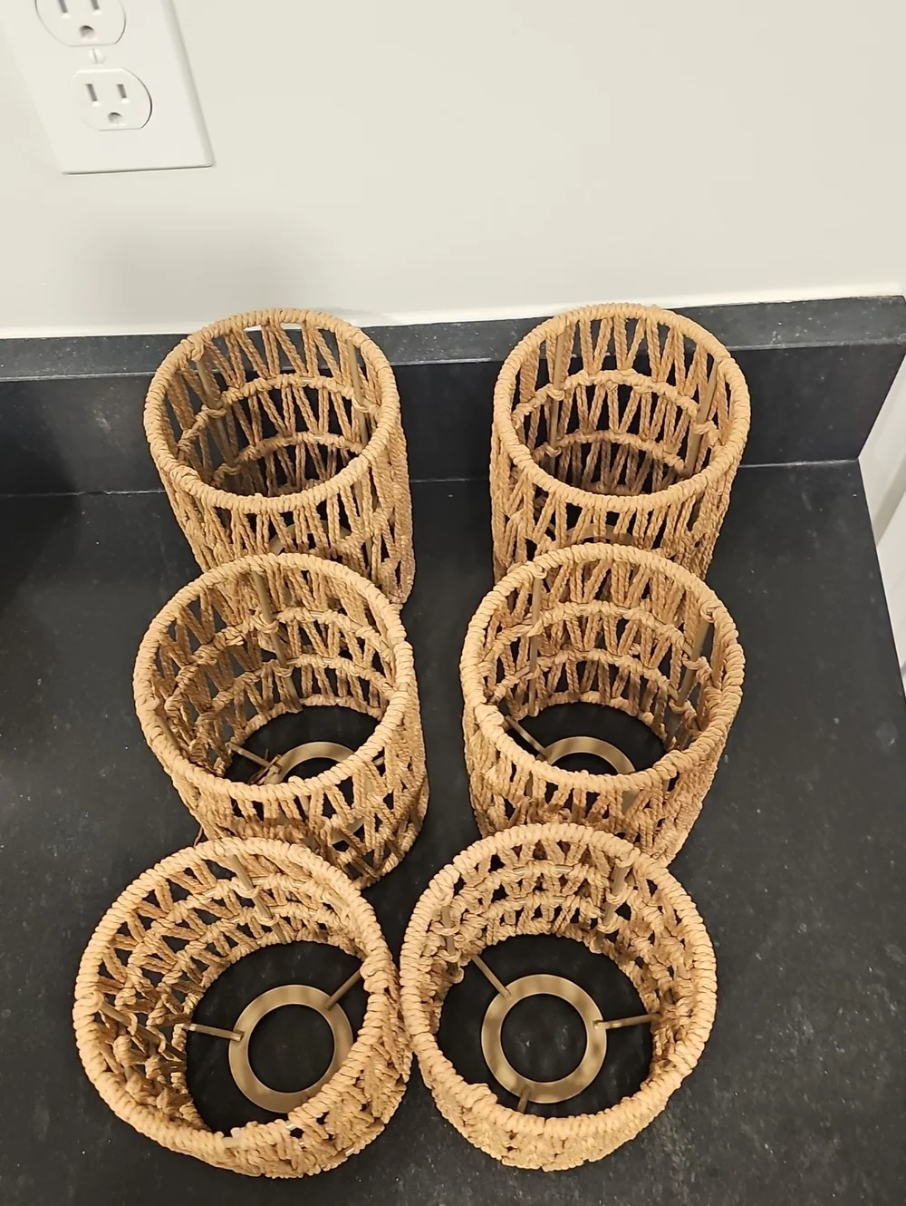 Rattan set six