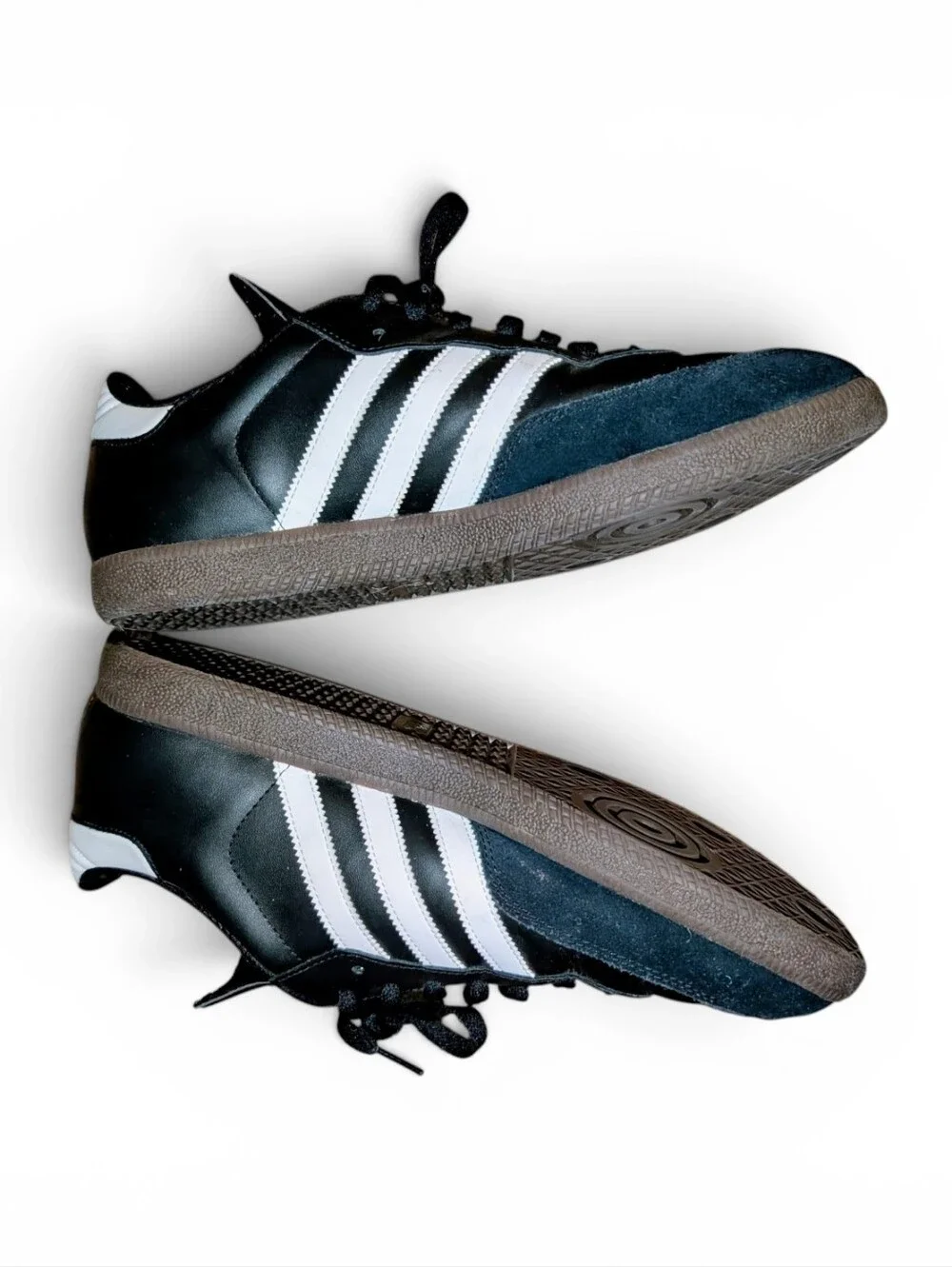 Adidas Samba Classic Black White Gum Sneakers Men's Size 12 Leather Suede Soccer