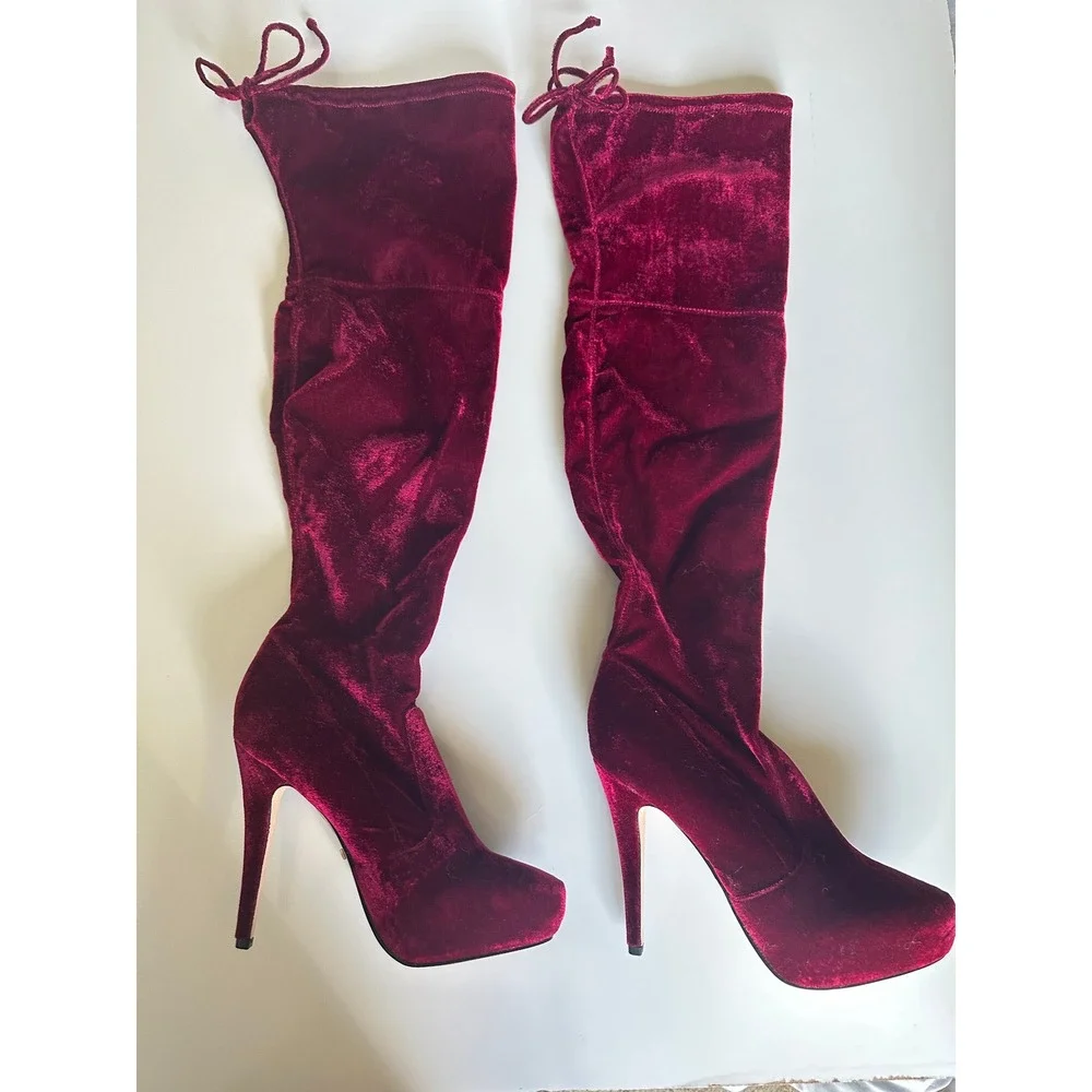 bebe luxurious burgundy