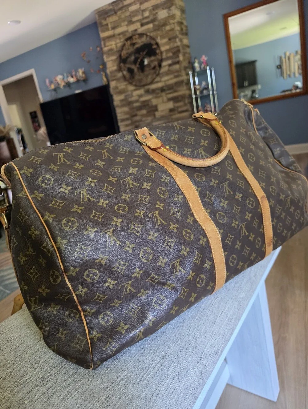 Louis Vuitton keepall handles bag