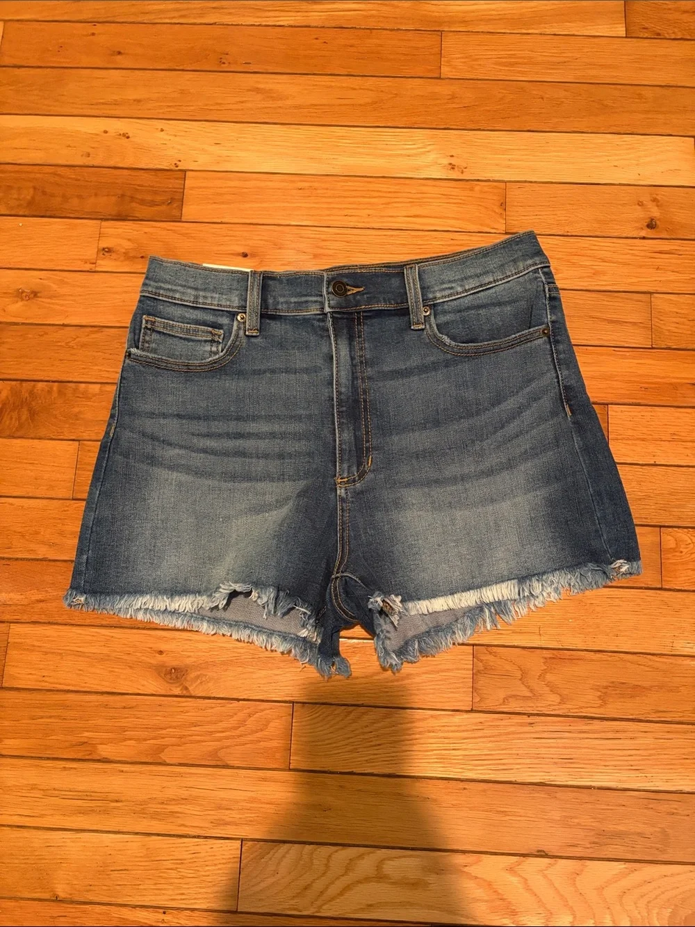 Sneak Peek denim cutoffs