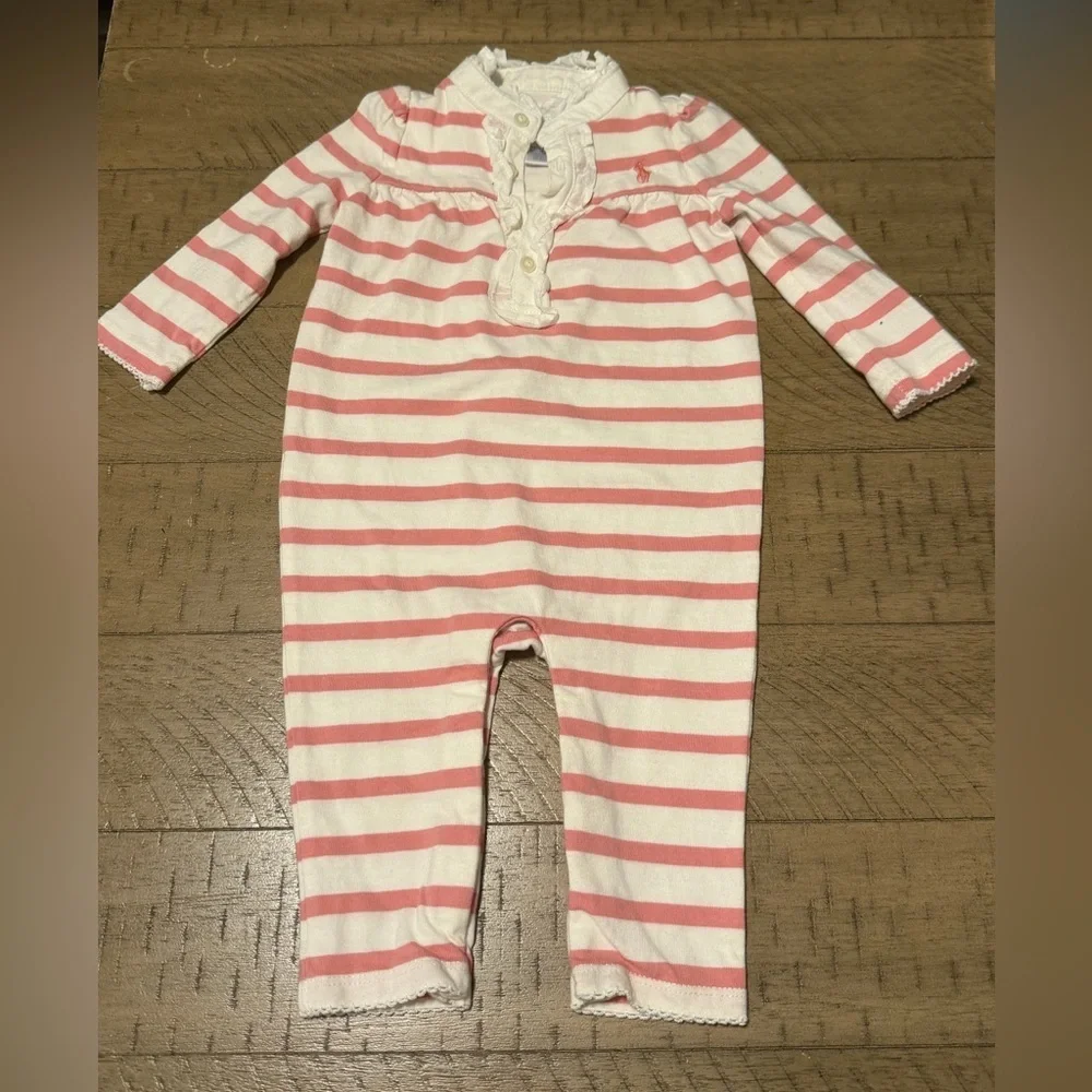 Ralph Lauren Collared Onesie 6M