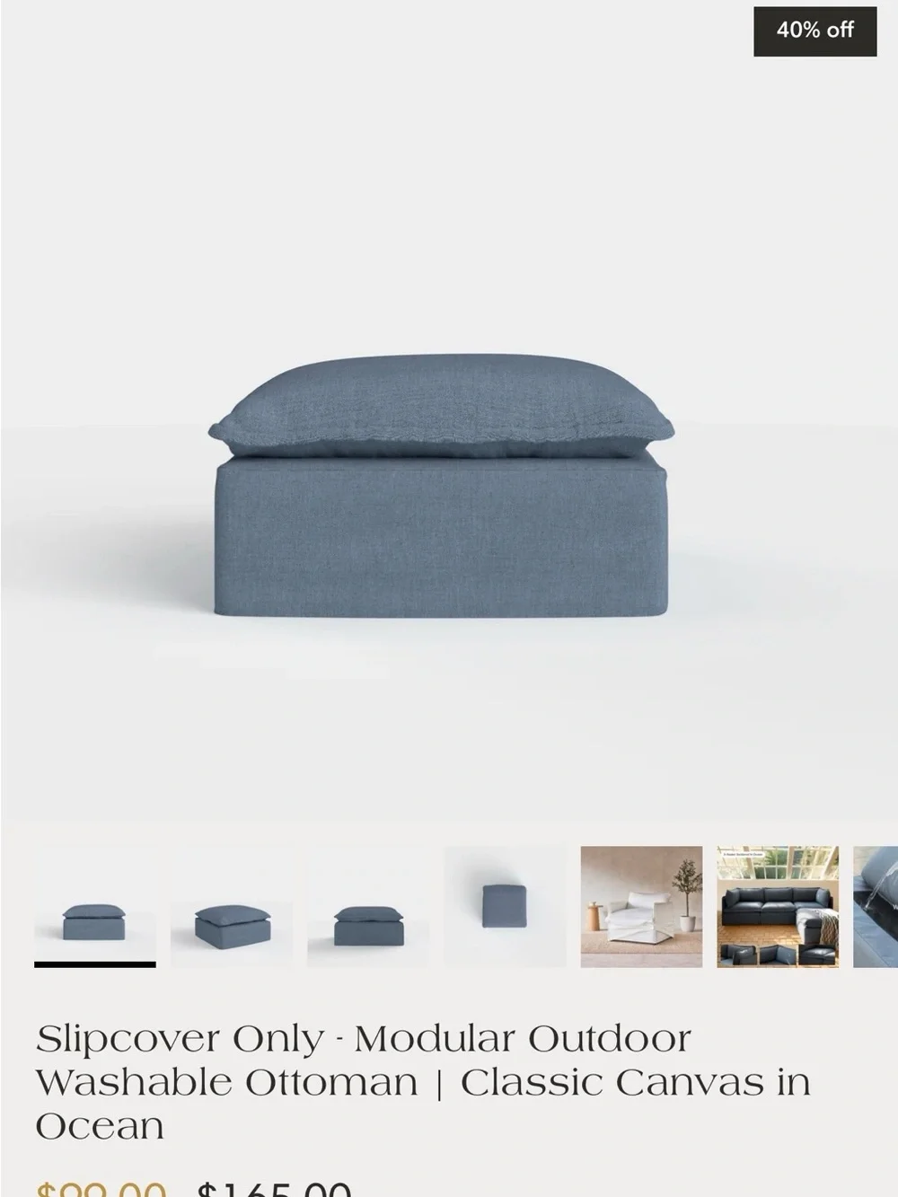 Anabei Chicory ocean blue