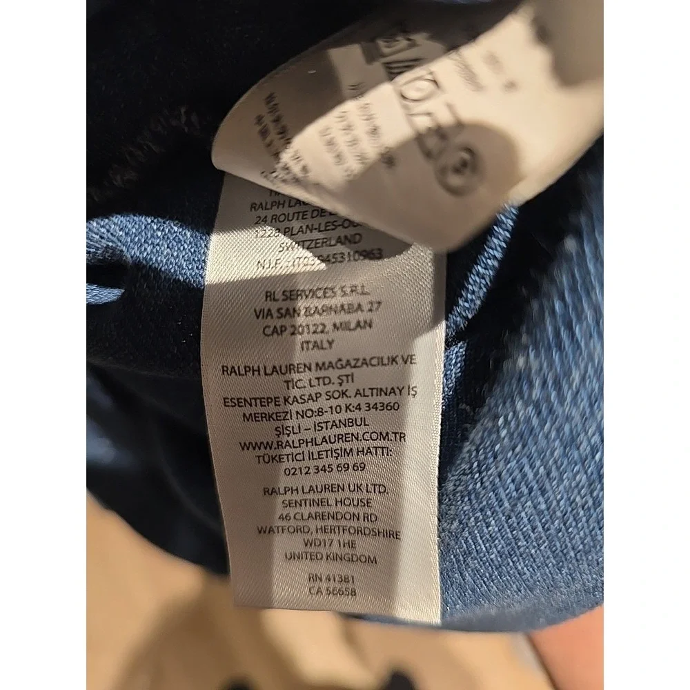 Polo Ralph Lauren Men's Polo Shirt Classic Fit Blue Jeans Large‎