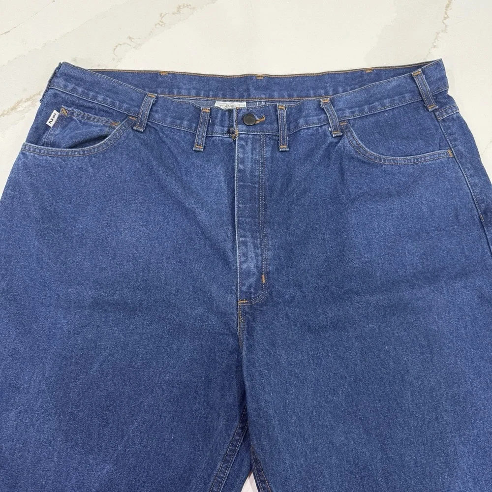 Carhartt FR Jeans Mens 44x32 Dark Wash FRB100DNM Workwear‎ Flame Resistant 2HRC
