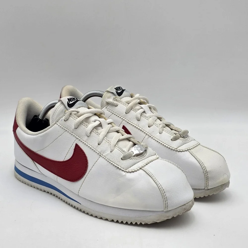 Nike Cortez Basic SL GS Forrest‎ Gump Youth 7Y  Women's8.5 White Red 904764-103