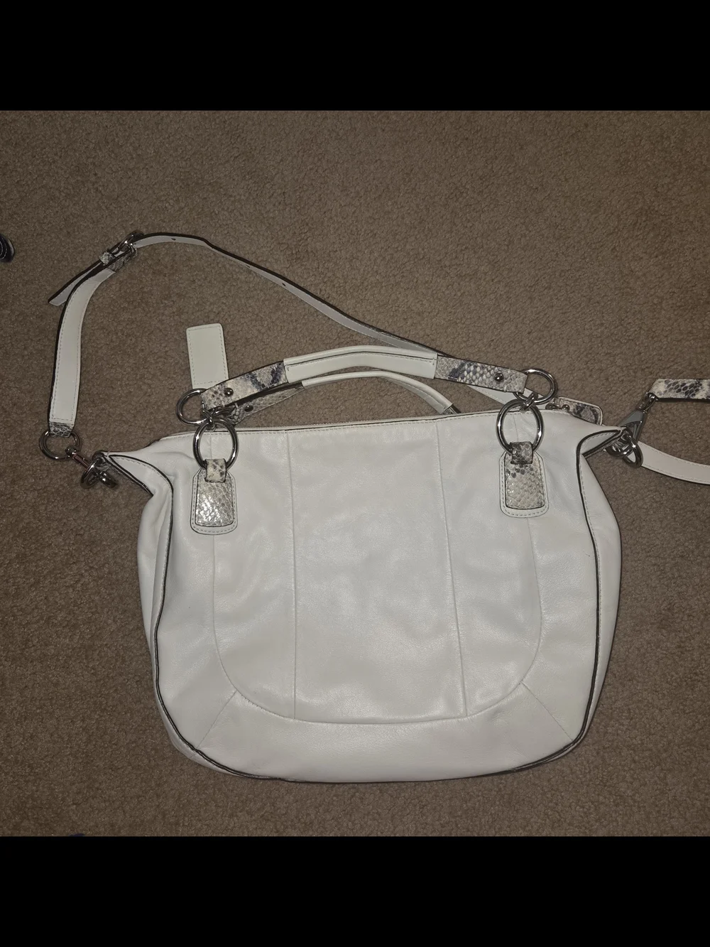 Coach stylish white