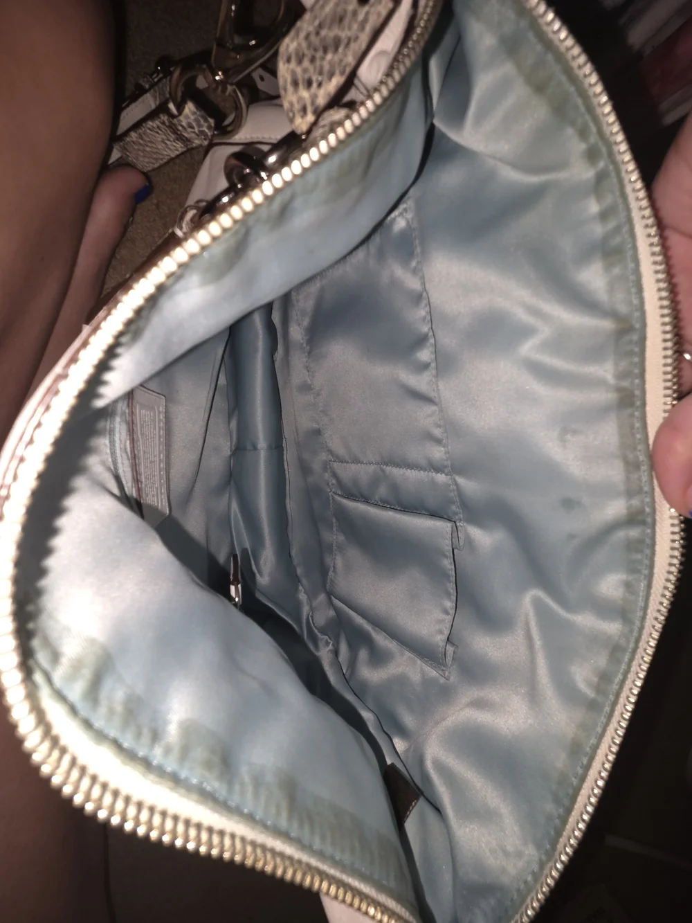 Coach stylish white