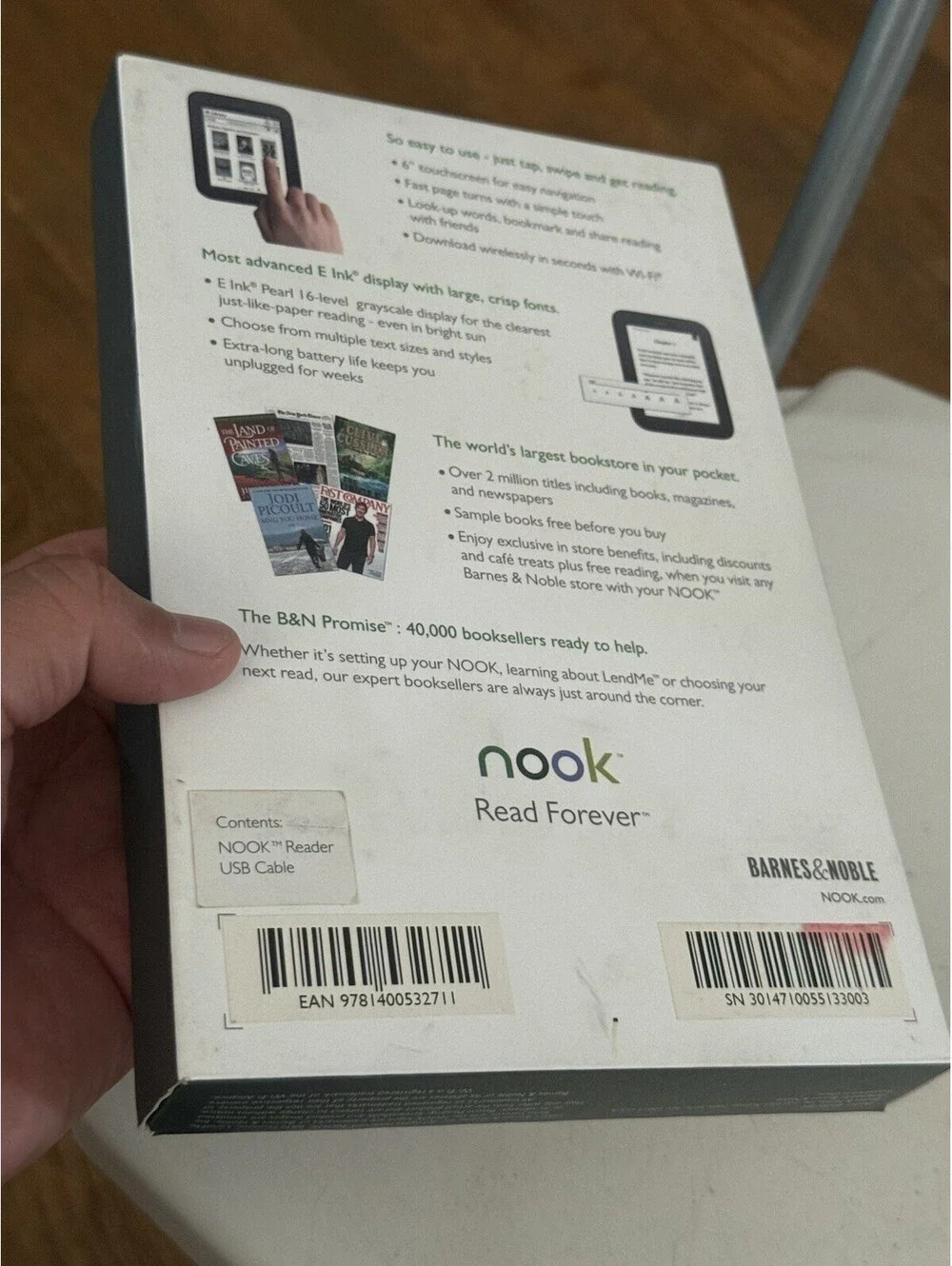 Barnes & Noble it comes