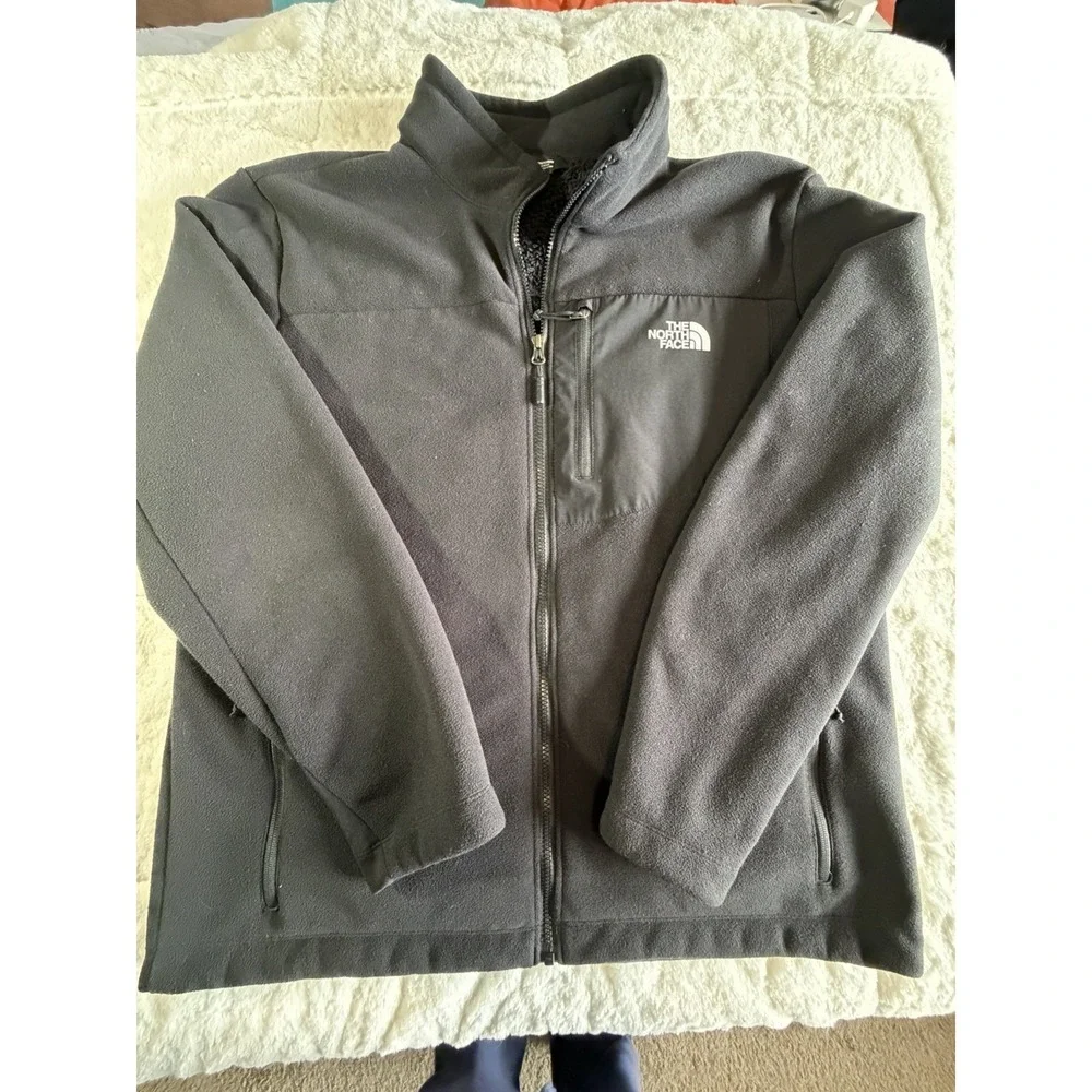 The‎ North Face Full-Zip Lightweight Fleece Jacket Black Men's Size XLarge