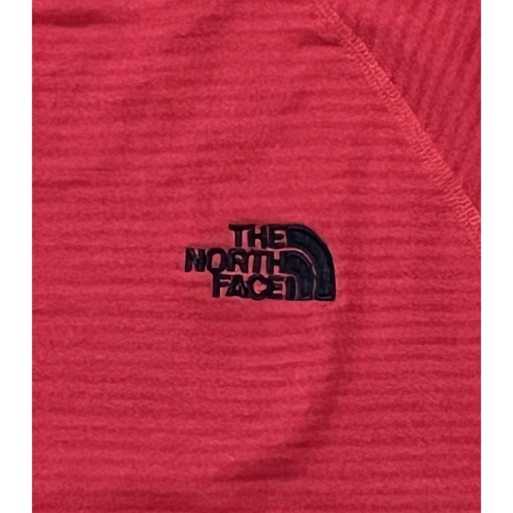 The North Face Mens FlashDry Long Sleeve Running Hike Shirt Mens M Red Outdoor