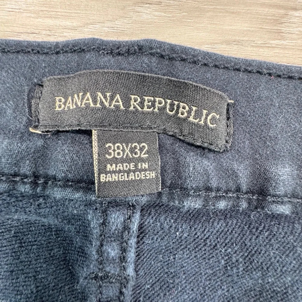Banana Republic Mens‎ 38x32 Navy Blue 5-Pocket Chino Straight Leg Pants 1620338
