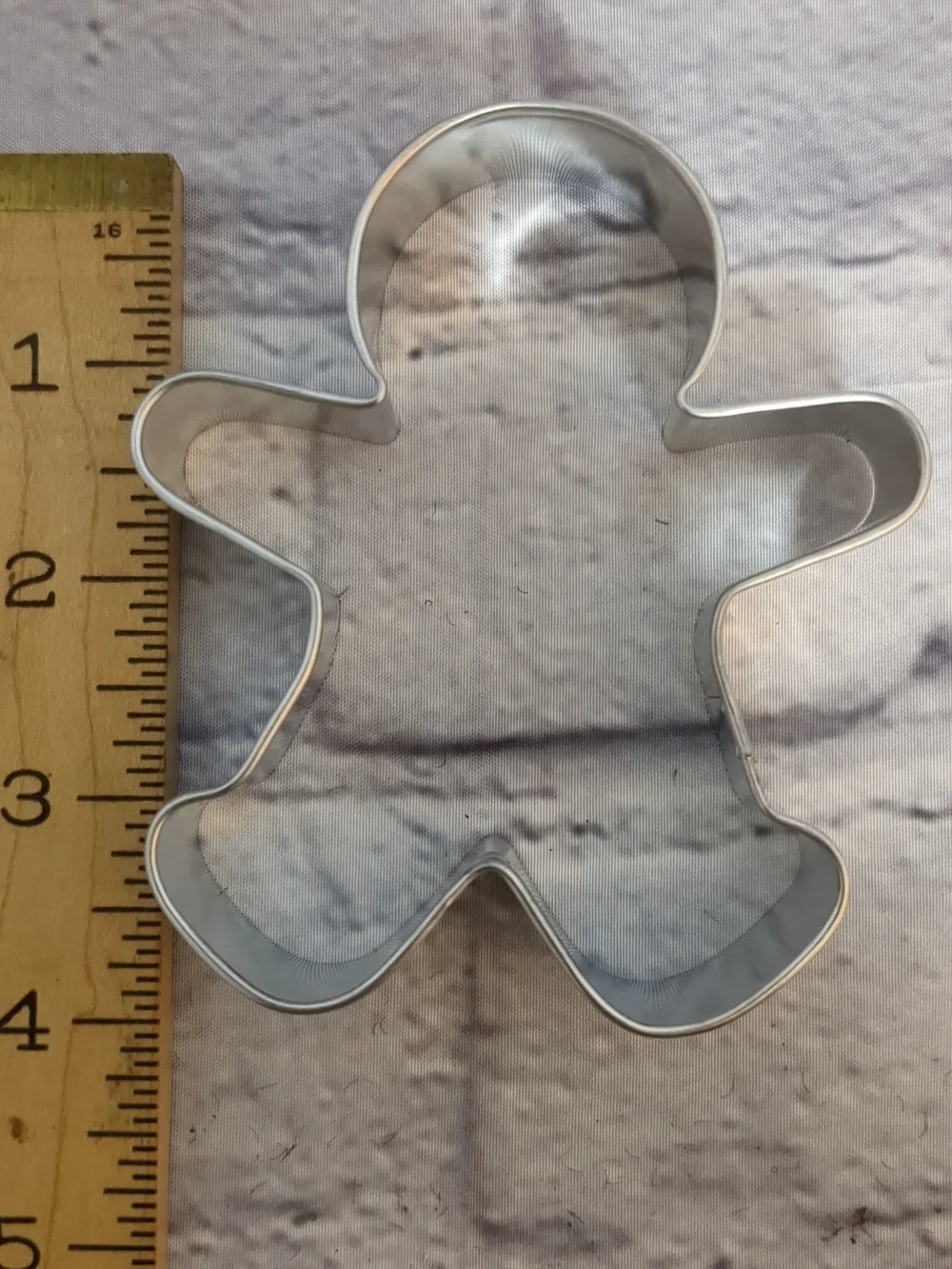Classic Gingerbread Man Cookie Cutter - Silver