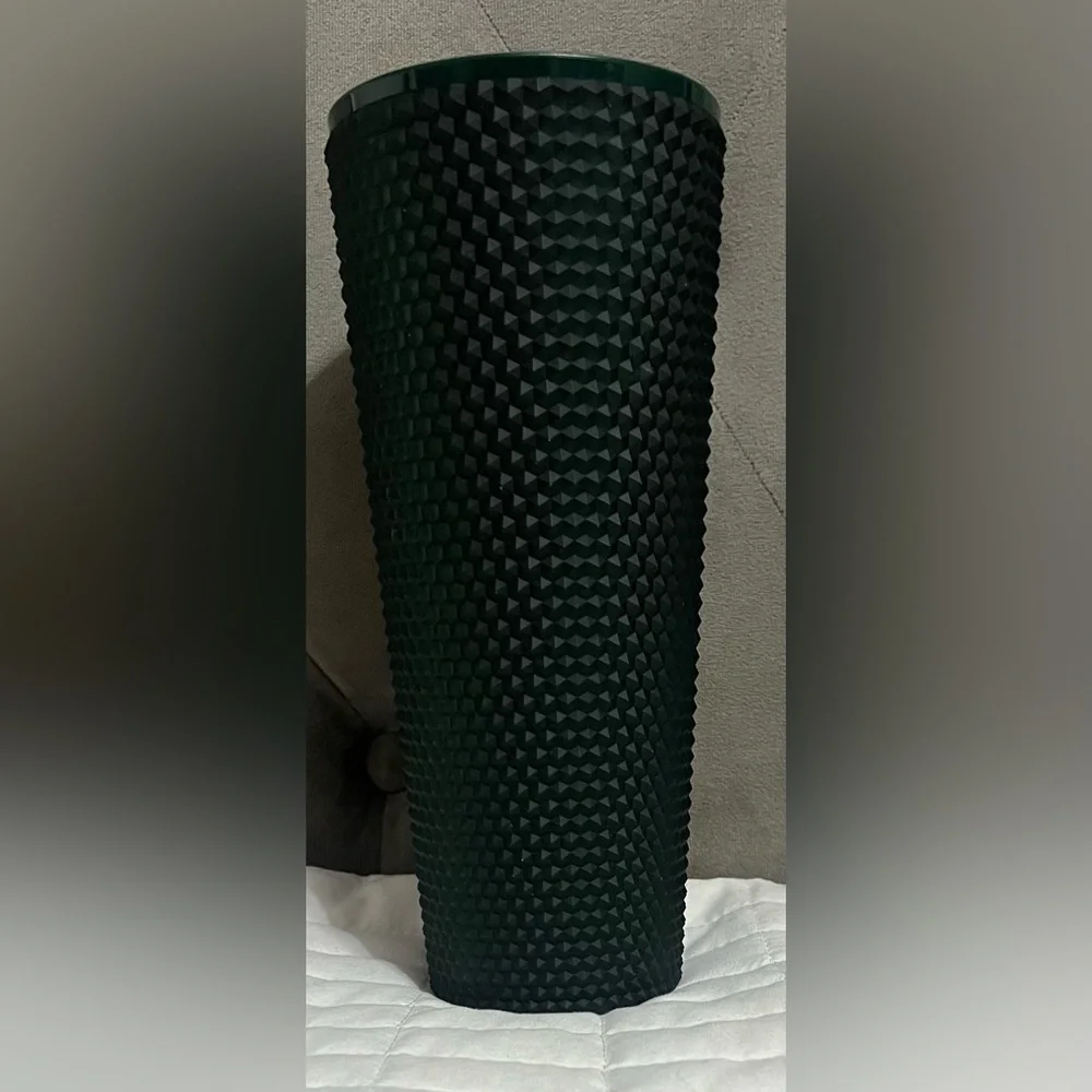 Starbucks Dark Green Matte Studded Venti cold cup tumblers 24oz