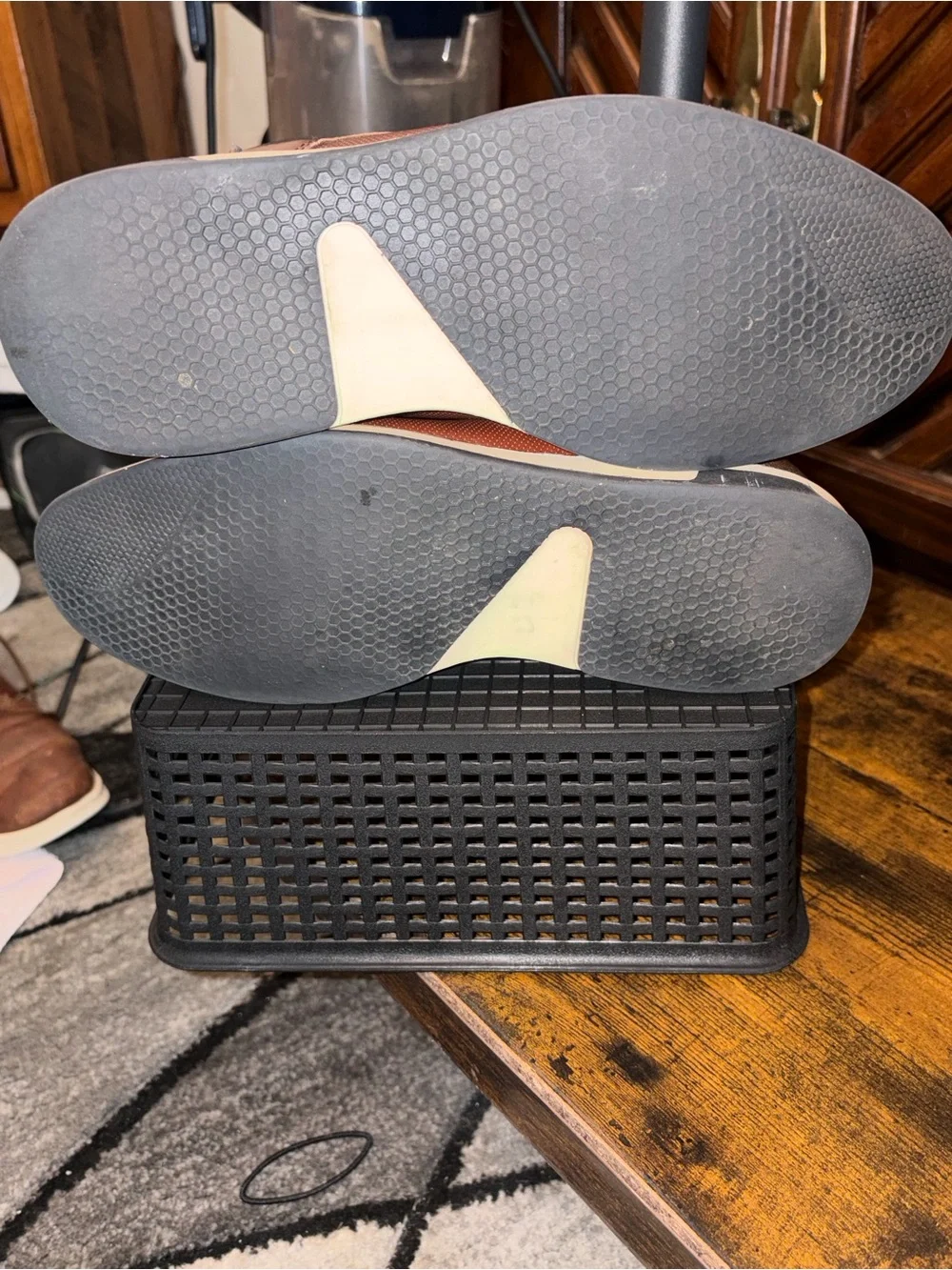 Aldo perforated leather