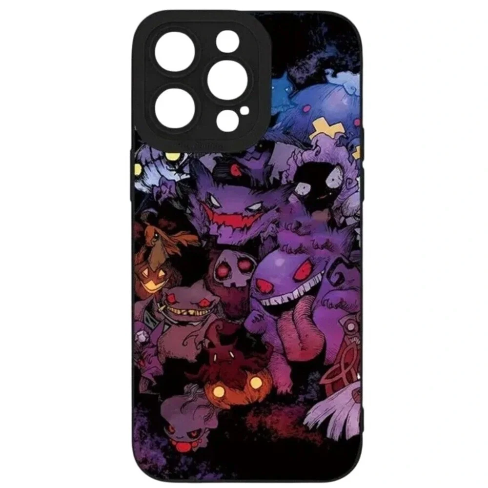 Pokemon Ghost Type iPhone Case Pro 13 Pro Max Gengar Haunter Mimikyu‎