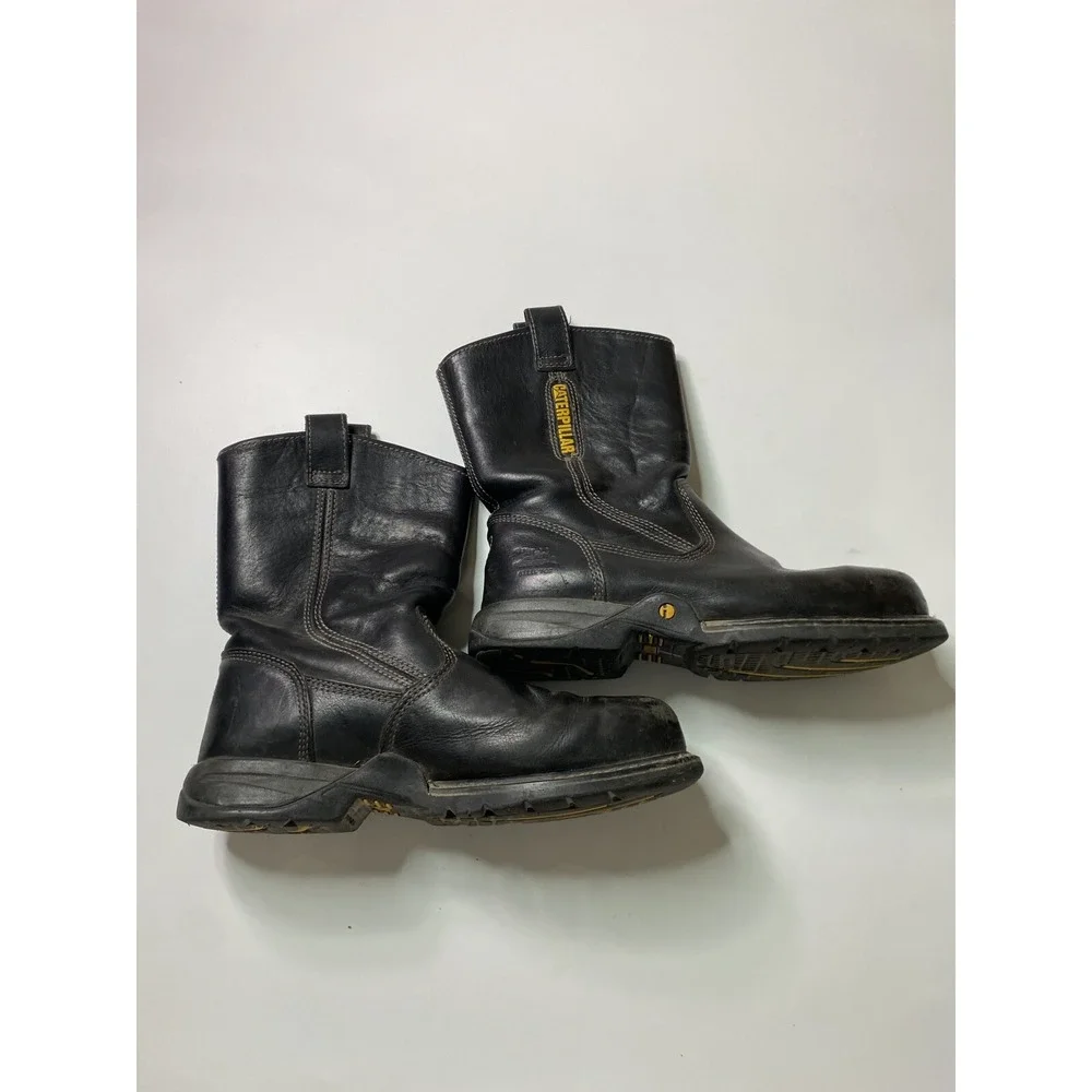 SAFETY‎ WORK BOOTS MOTORCYCLE RIDING CATERPILLAR STEAL TOE CATBOOTS Men's 10 M