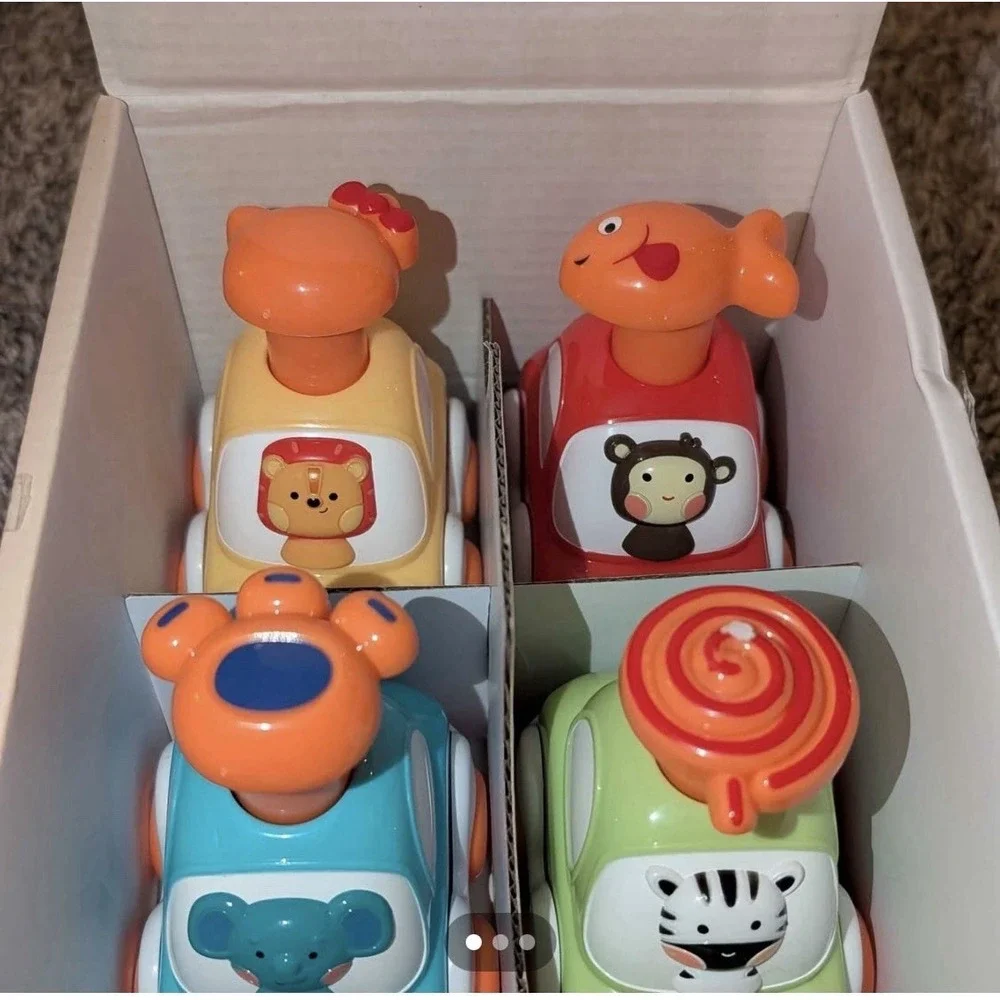 🆕 Push & Go‎ Animal Cars – Set of 4 (Toddlers)