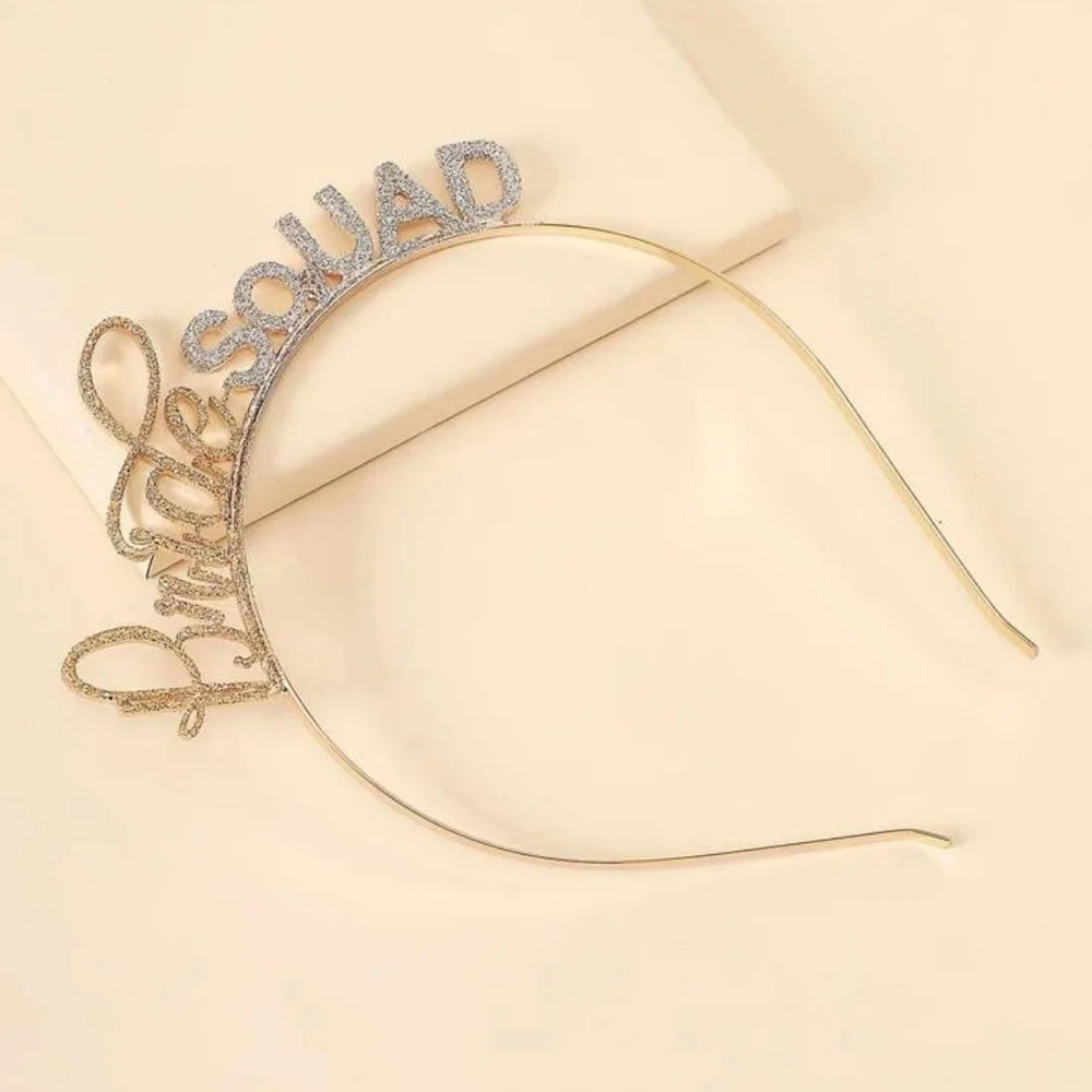 Bride Squad Headband, Bachelorette Party, Bridal Party, Bridesmaid, Engagement
