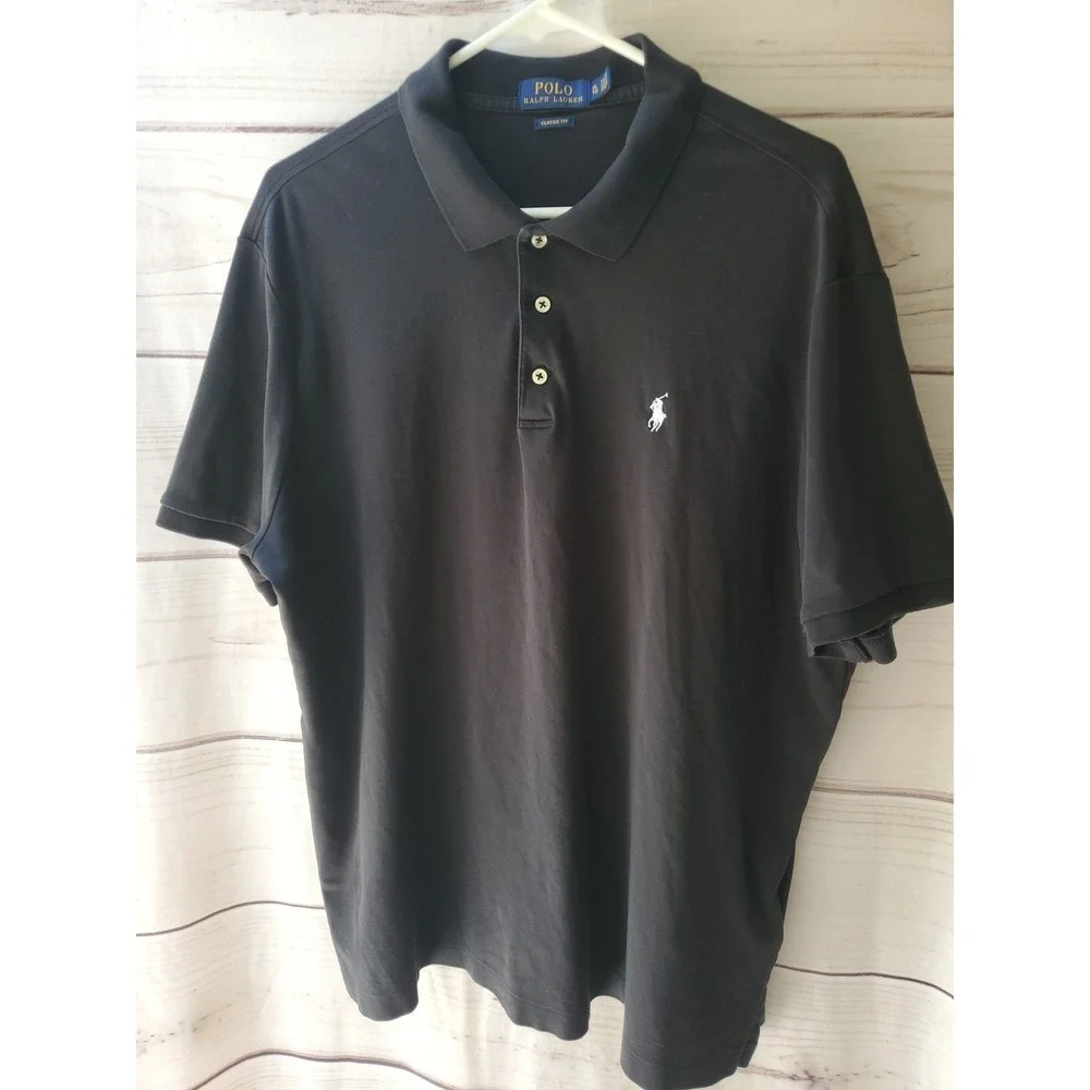 Ralph Lauren pony button black