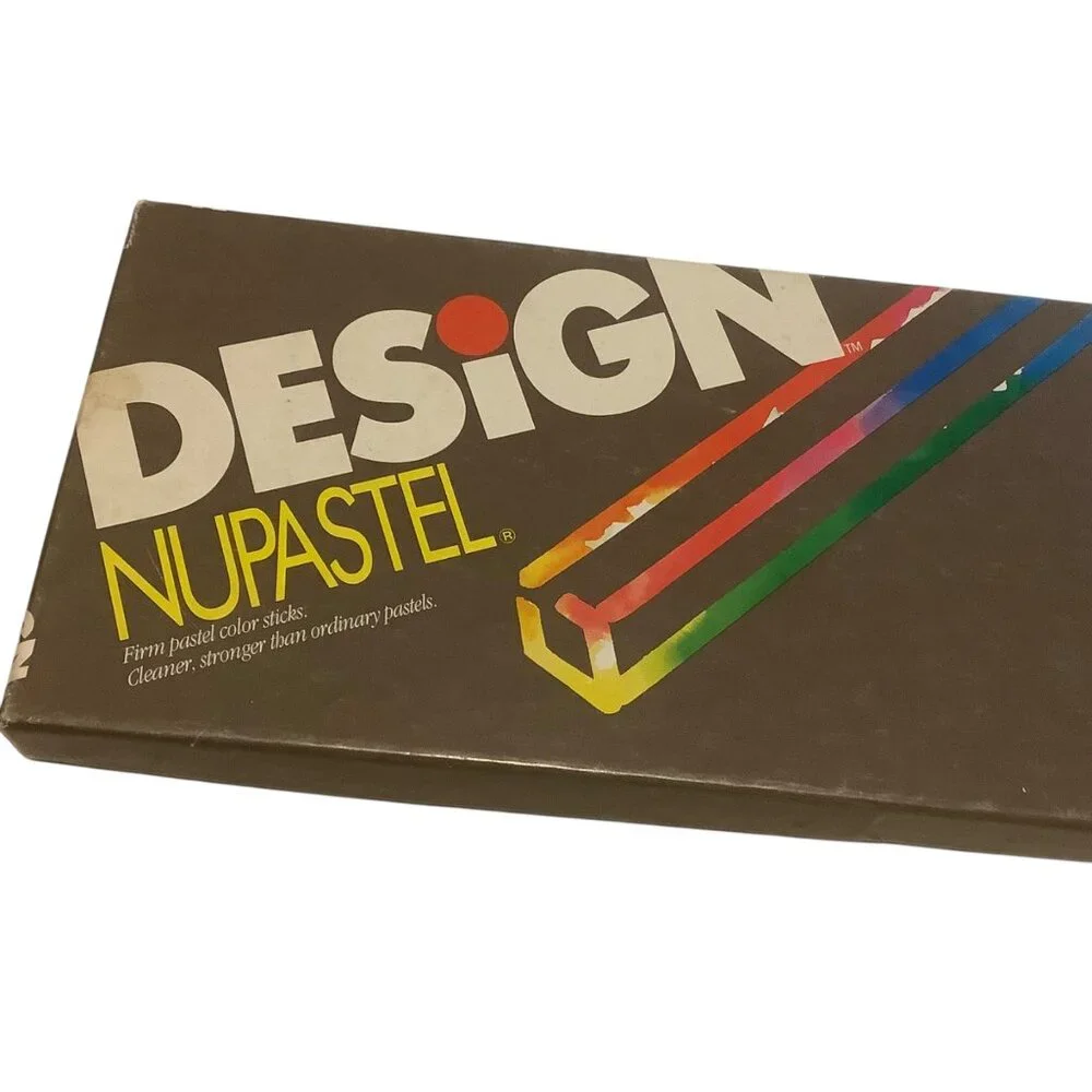 Vtg Design NuPastel 24‎ Color Assorted Firm Pastel Color Sticks MISSING 1 Color
