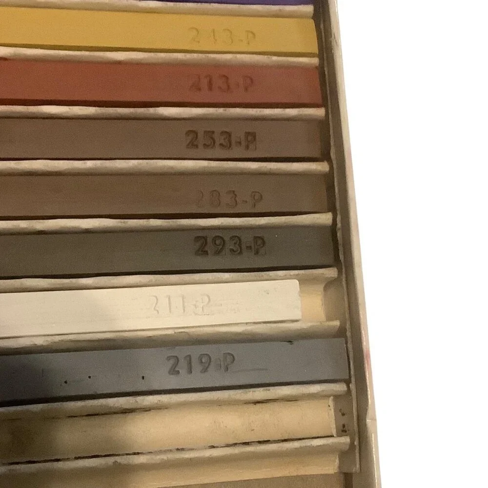 Vtg Design NuPastel 24‎ Color Assorted Firm Pastel Color Sticks MISSING 1 Color
