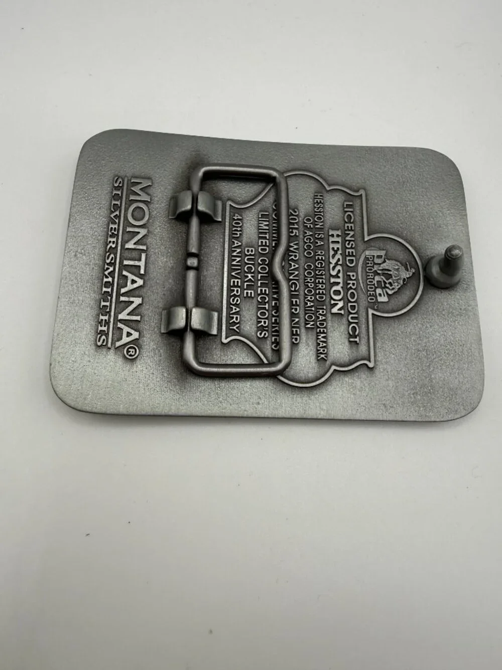 Vintage 2015 Hesston National Finals Rodeo Belt Buckle