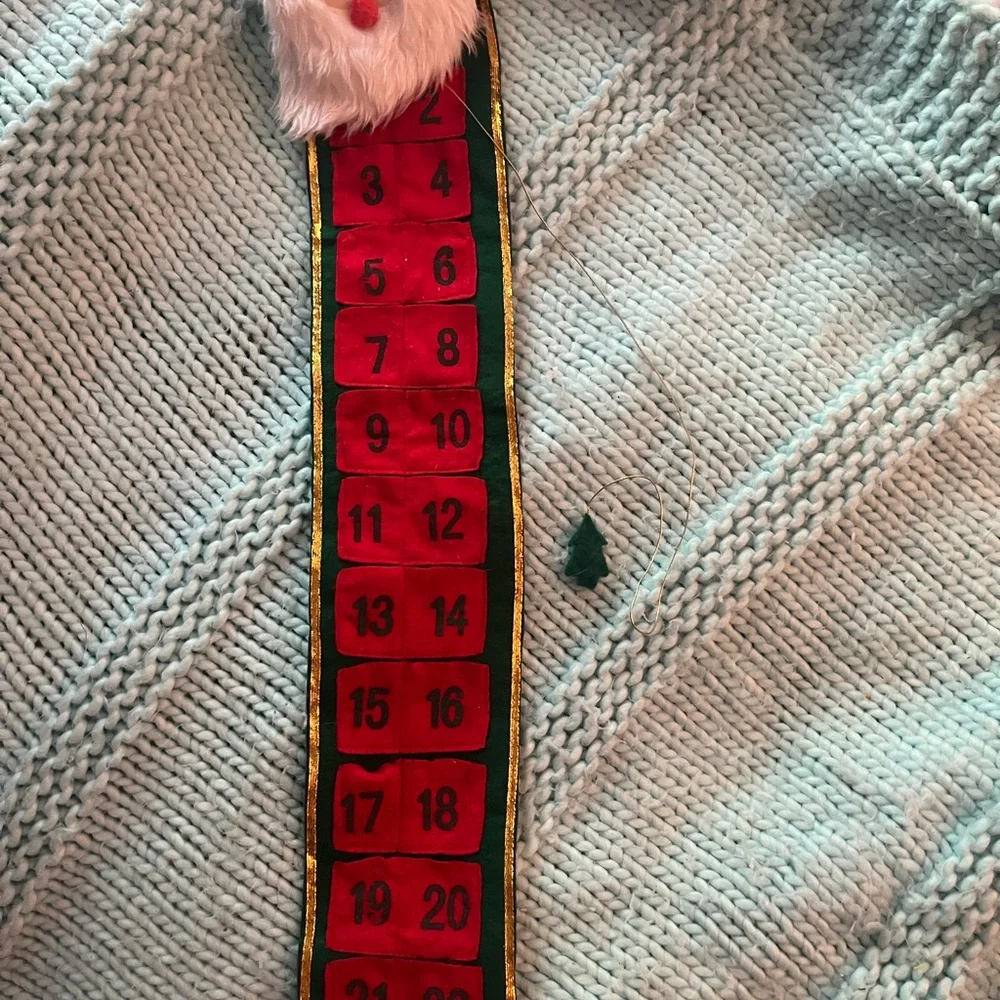Holiday Advent Calendar Hanging Pocket