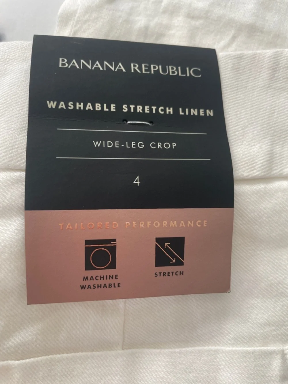 Banana Republic tailored white