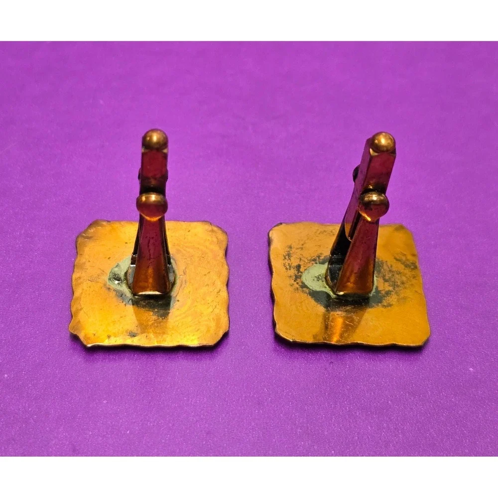 Copper Dragon Cufflinks Sqaure