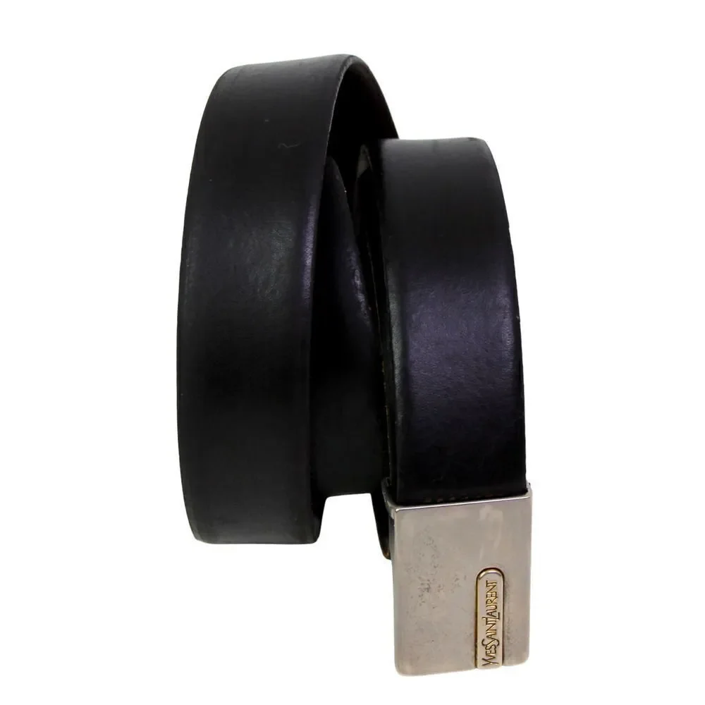 Yves Saint Laurent BLACK GENUINE LEATHER 1