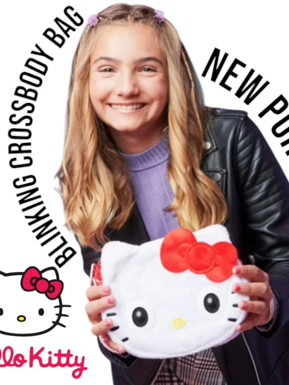 NEW Hello Kitty Sanrio Purse Pets w/ 30 Sounds Blinking Eyes Crossbody Bag Inter