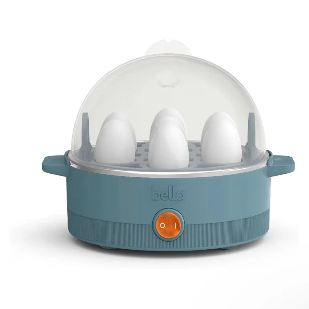 Bella Electric Egg Cooker 7 Count Surf Blue‎ Boil Poach Steam Auto Shutoff