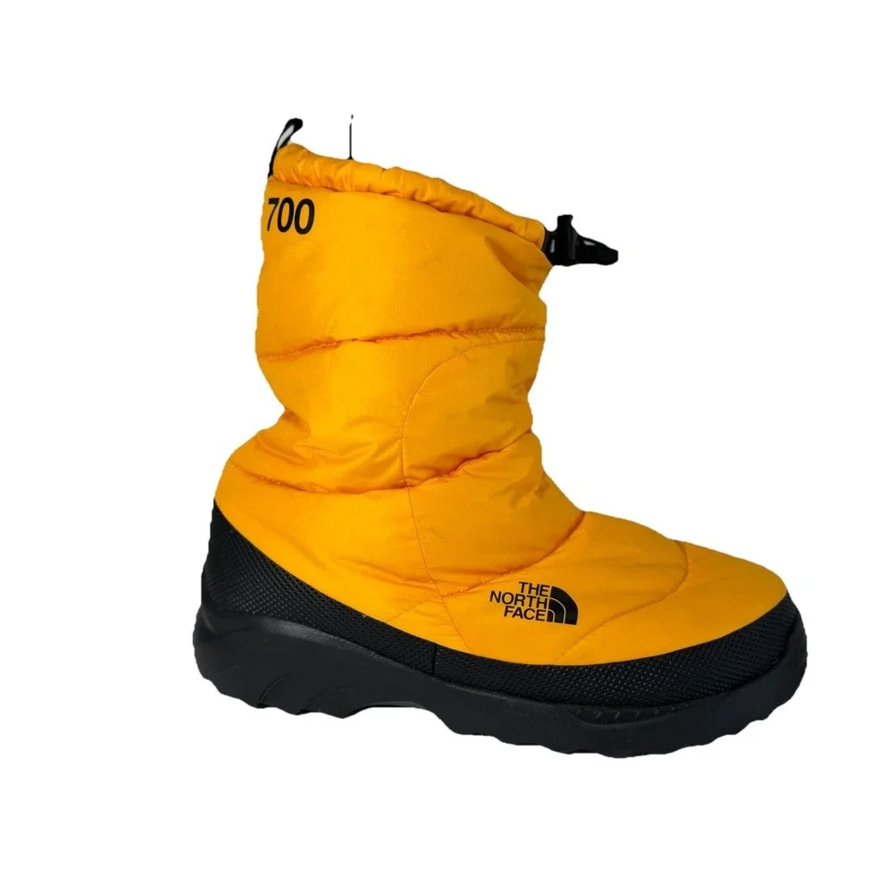 The North Face 700 Yellow Puffer Quilted Goose Down Winter Snow‎ Boots Unisex