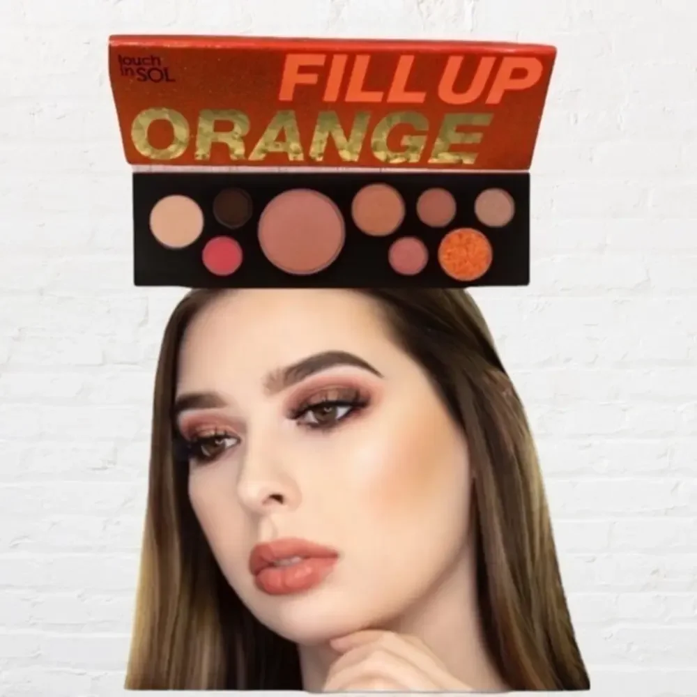 Touch‎ In SOL Fill Up Orange Eyeshadow Palette Makeup NEW
