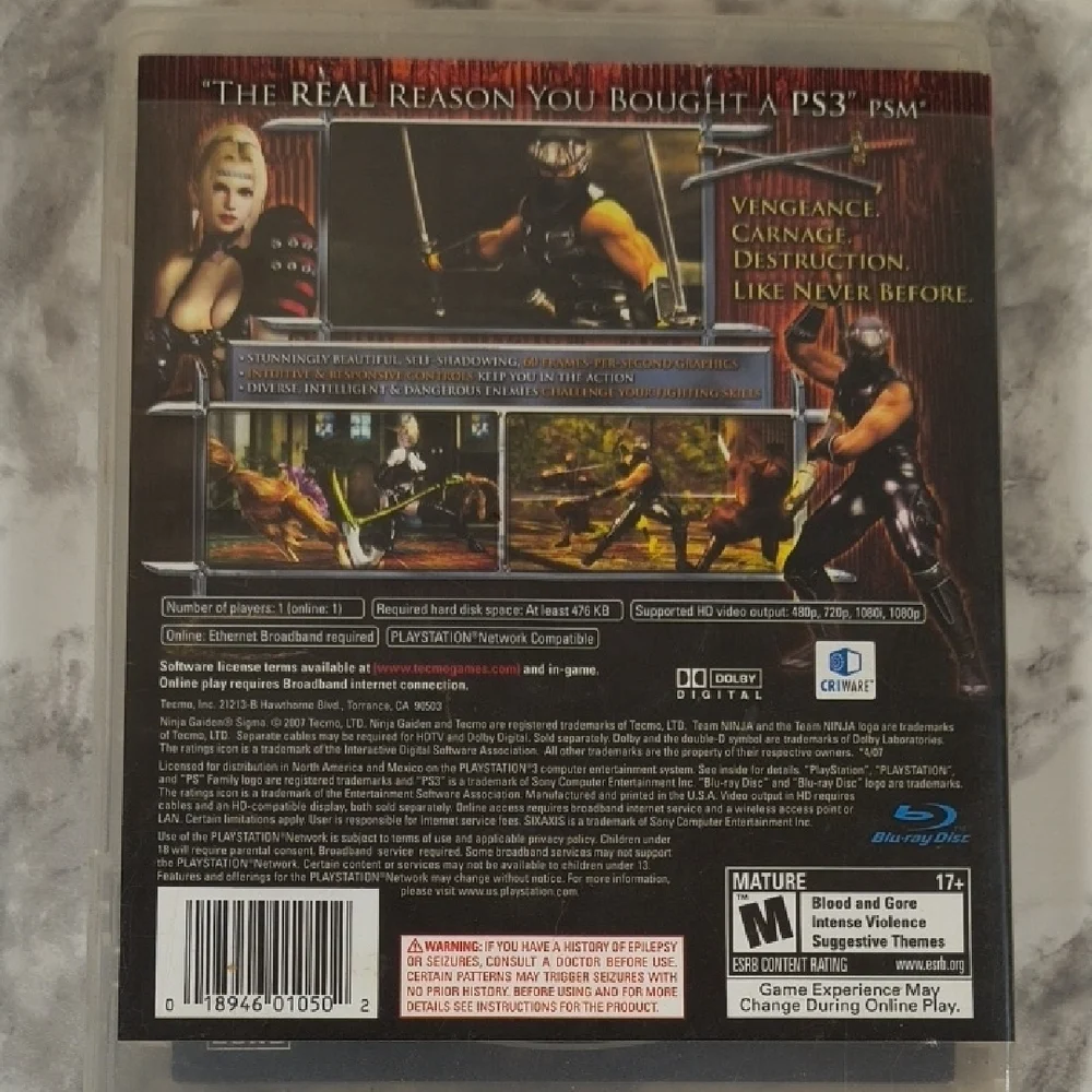 Ps3 ninja gaiden