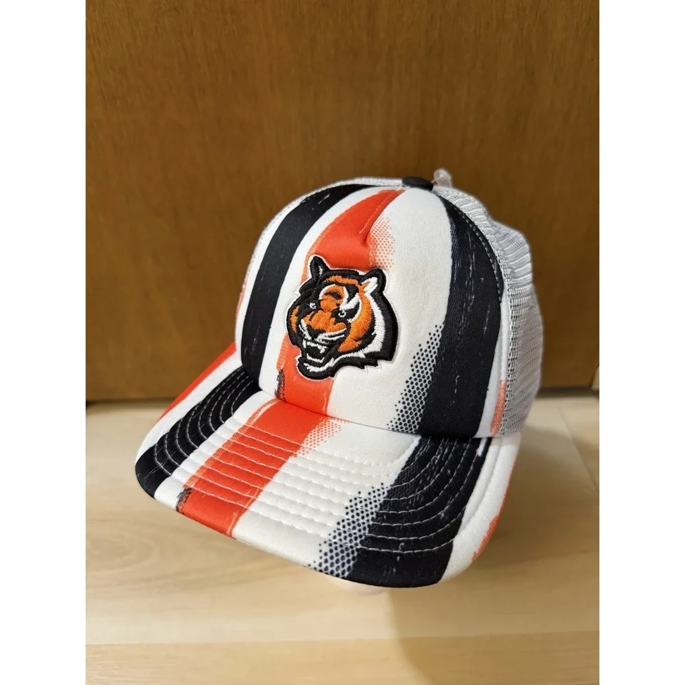 Cincinnati Bengals Youth Snapback Hat Boys Size 8-20 New Trucker Cap NFL Kids