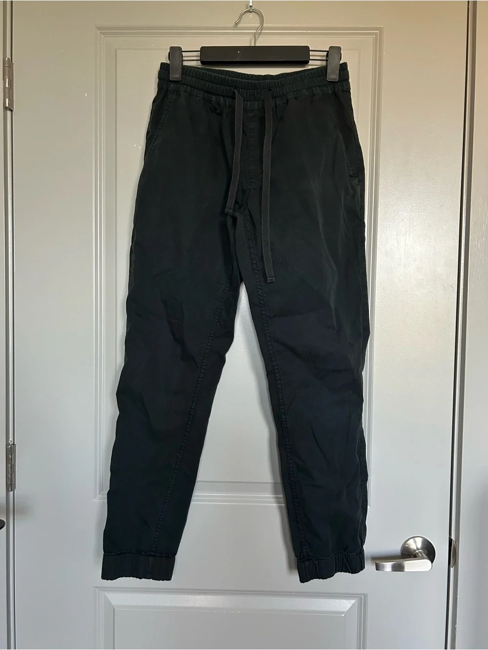 J. Crew Men's Black Drawstring Jogger Pants