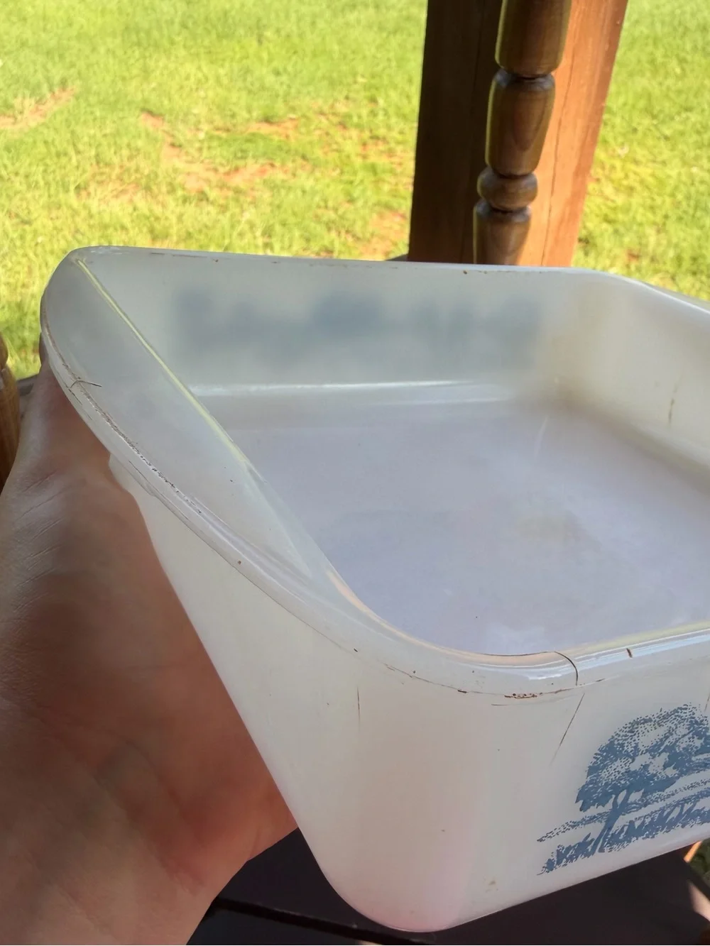 Glasbake vintage milk