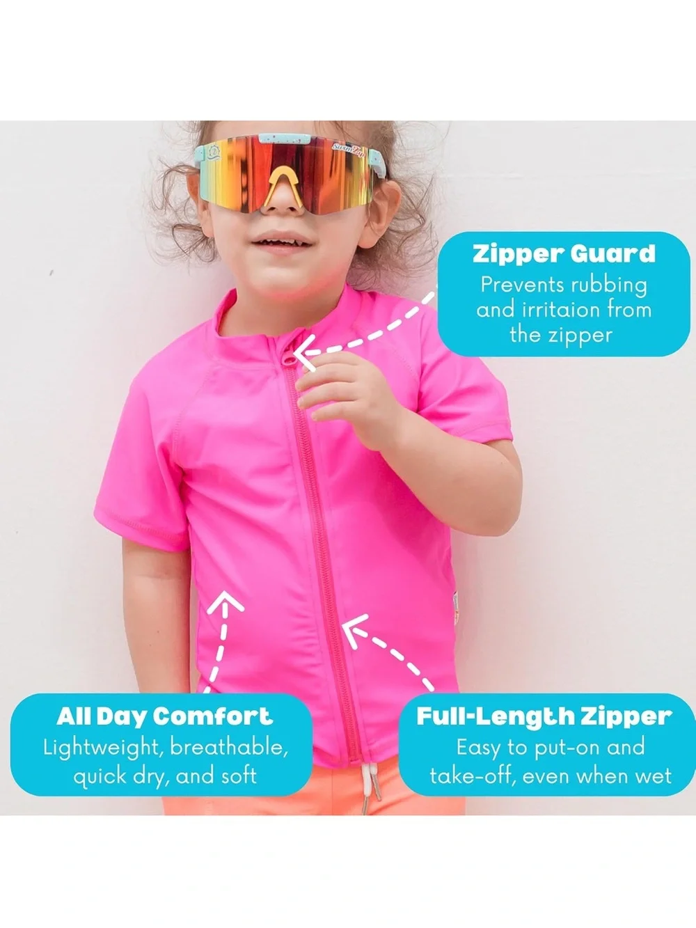 Swimzip comfortable pink