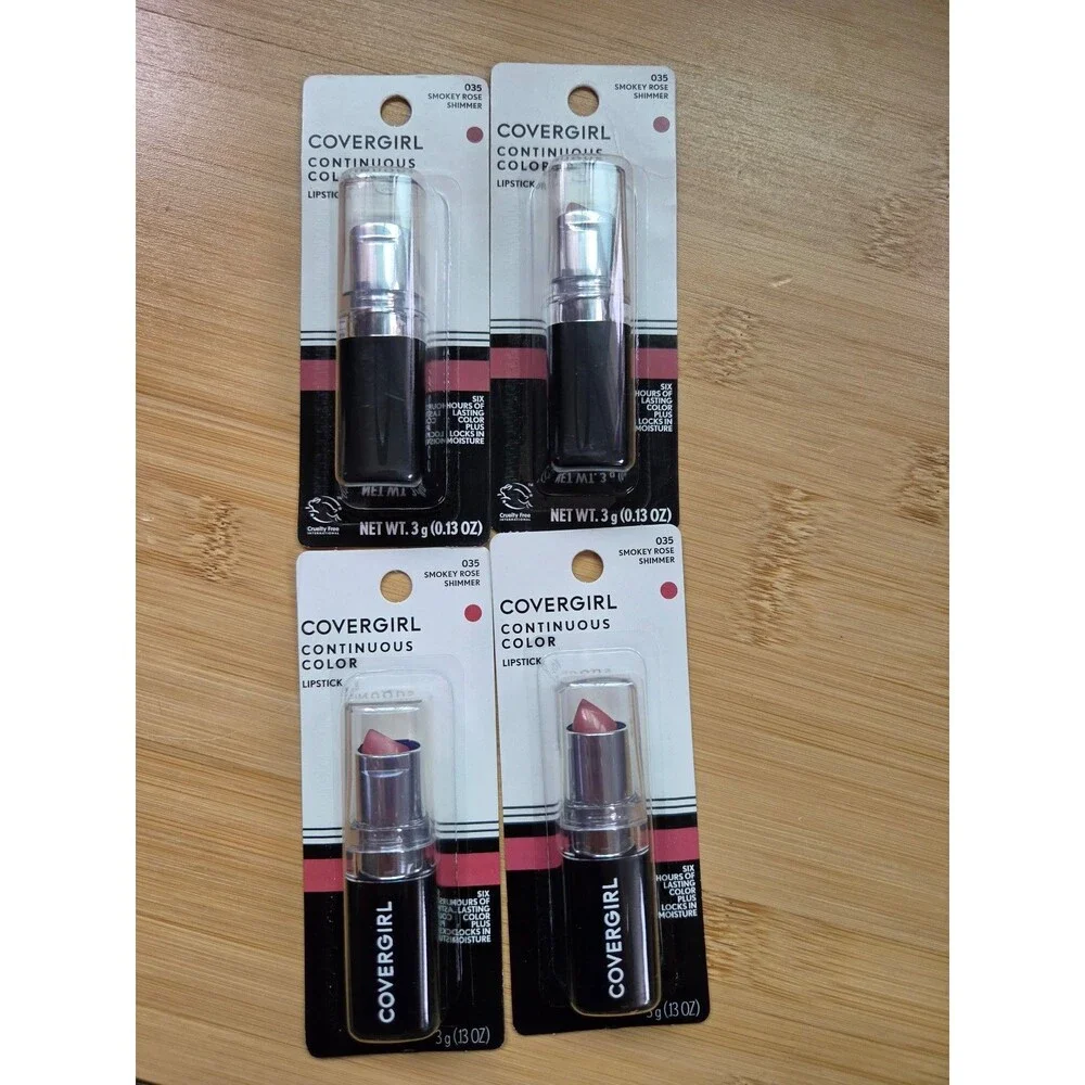 Covergirl continuous color lipstick 035 smokey rose shimmer bundle (4)