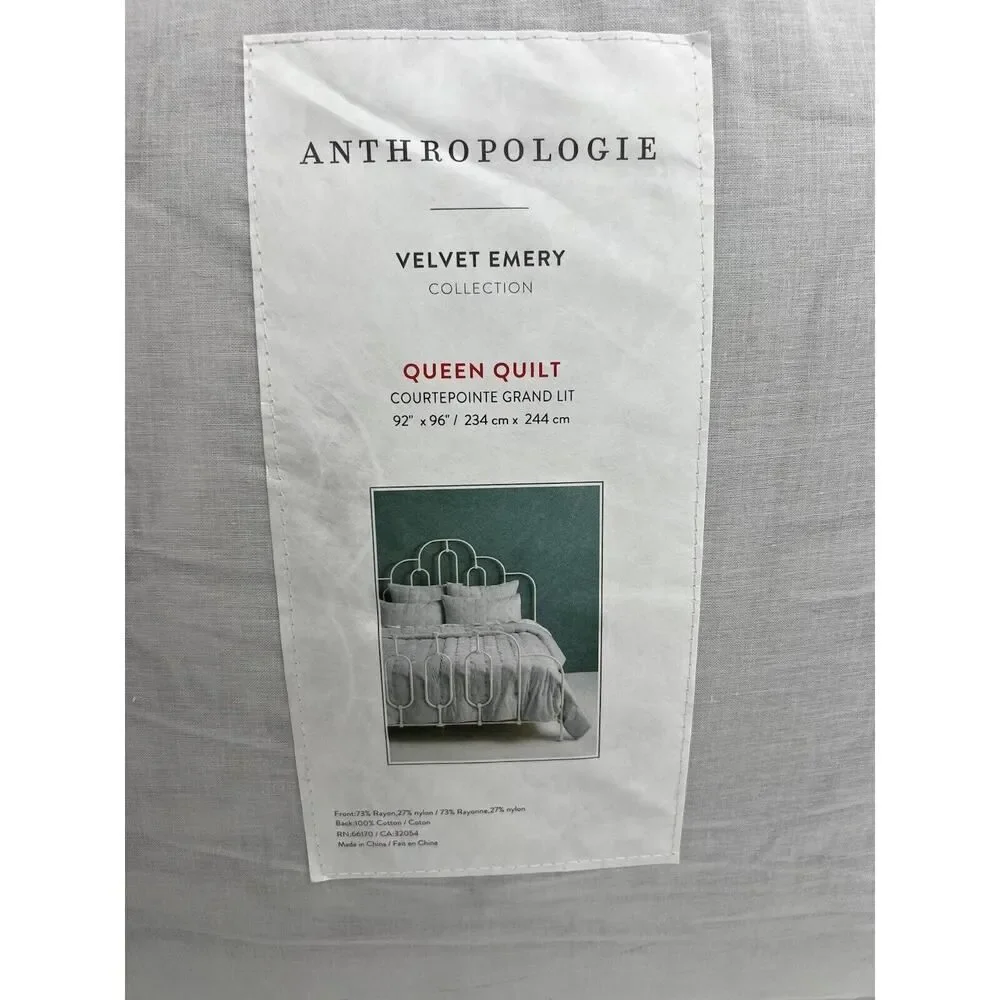 Anthropologie velvet emery