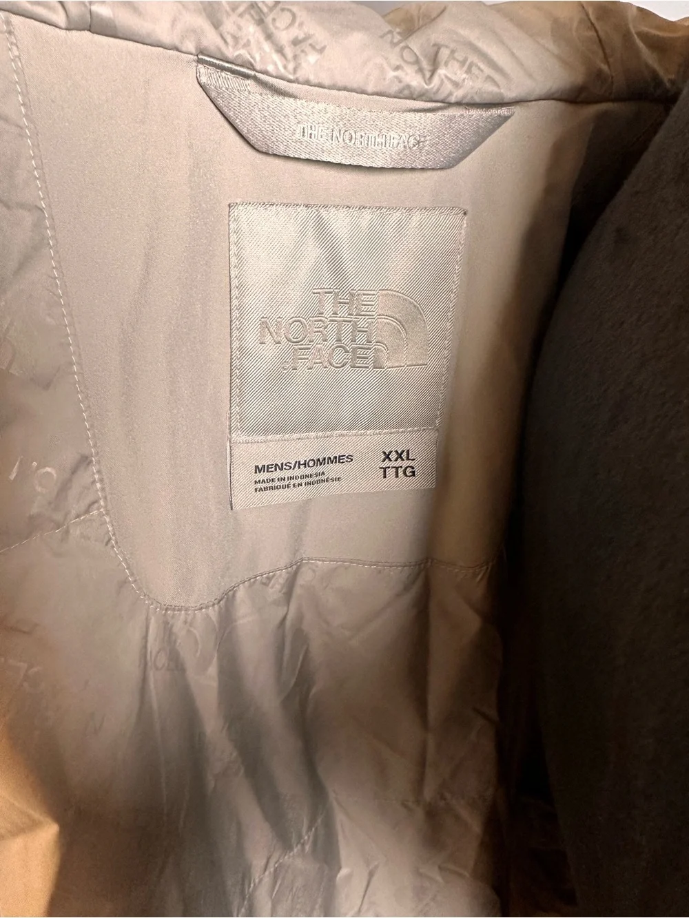 The North Face light beige