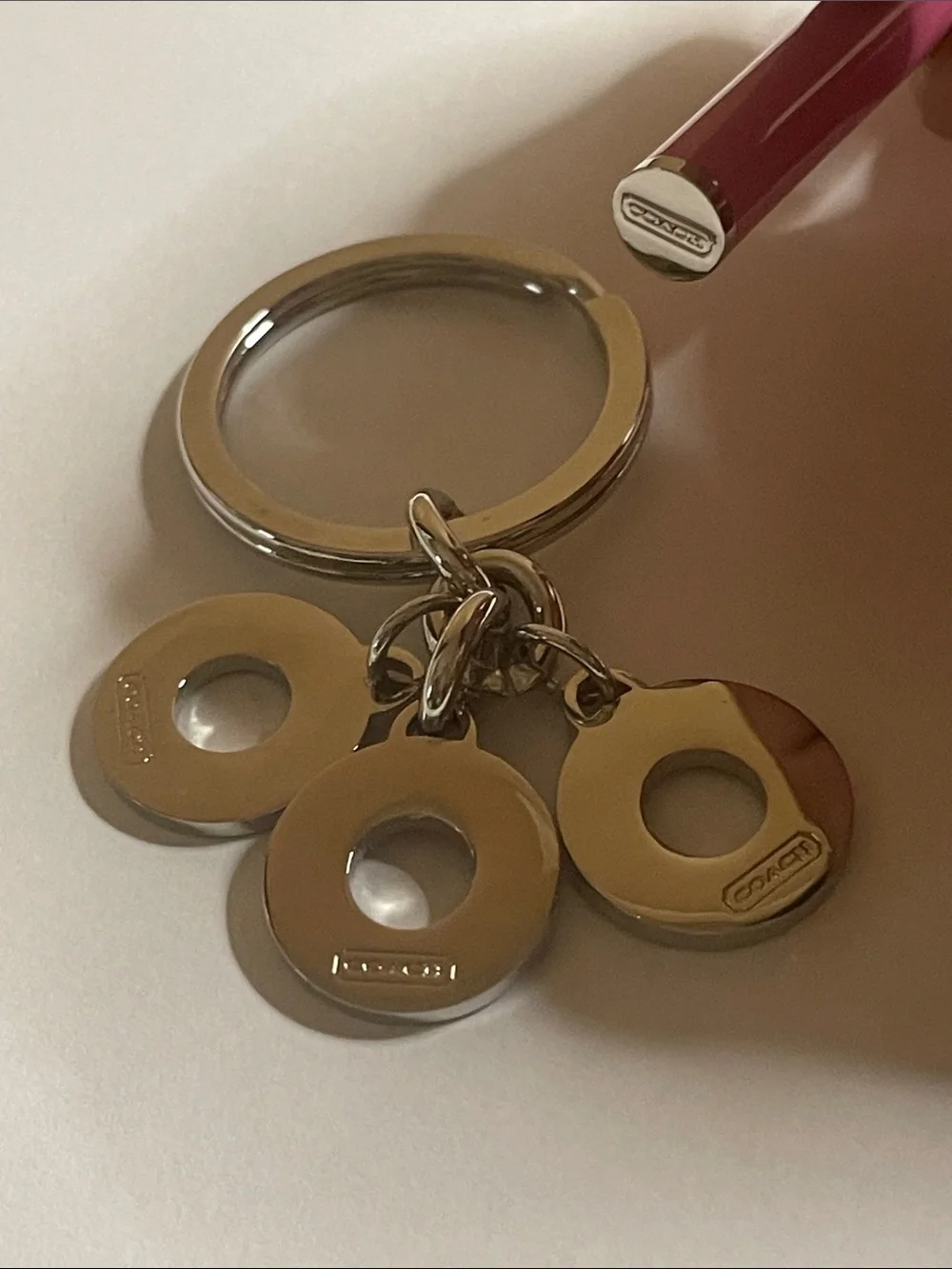Coach keyring three