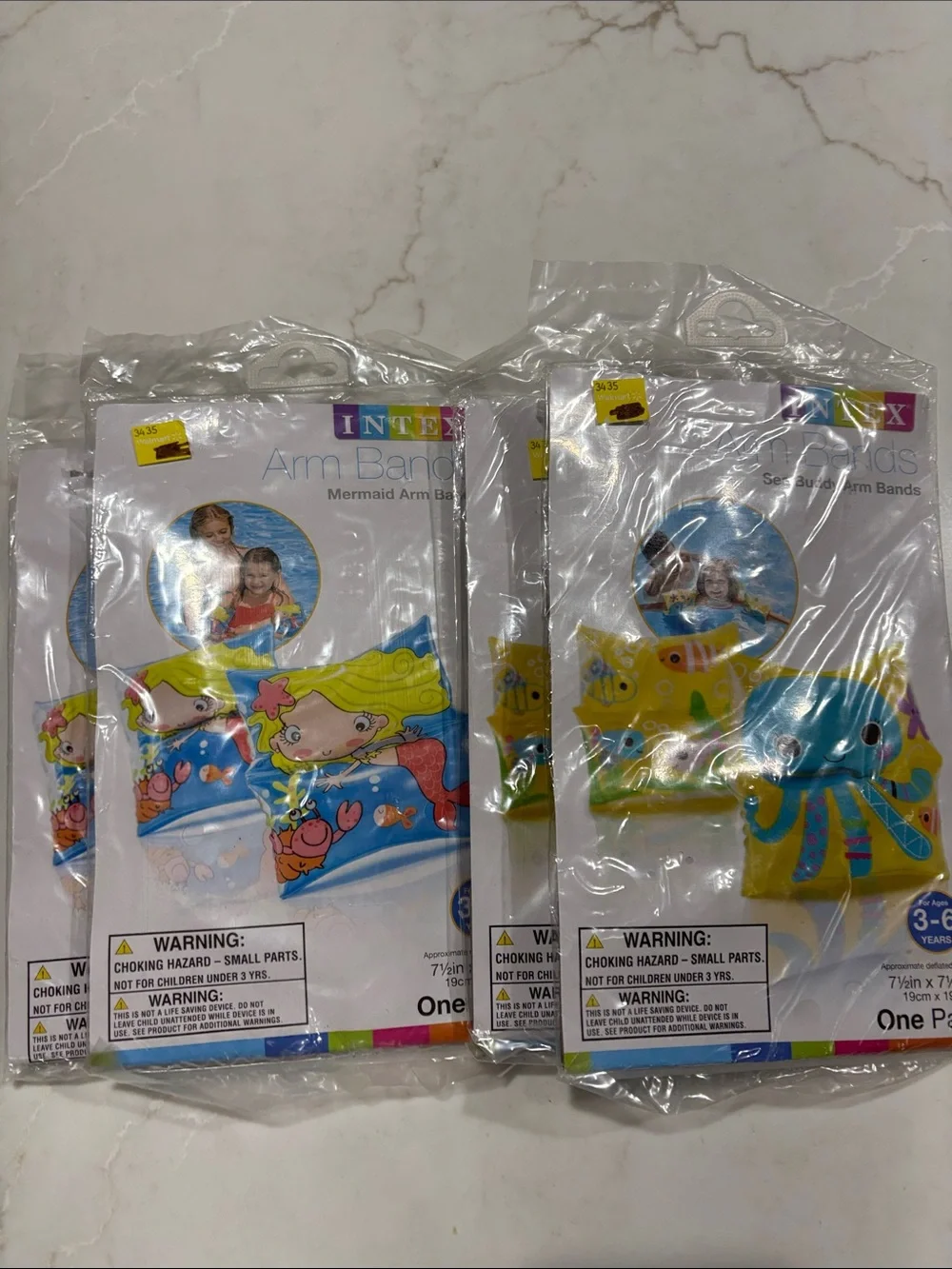 Intex Sea Buddy Kids Mermaid & Octopus Arm Bands Floaties 2 of Each Design